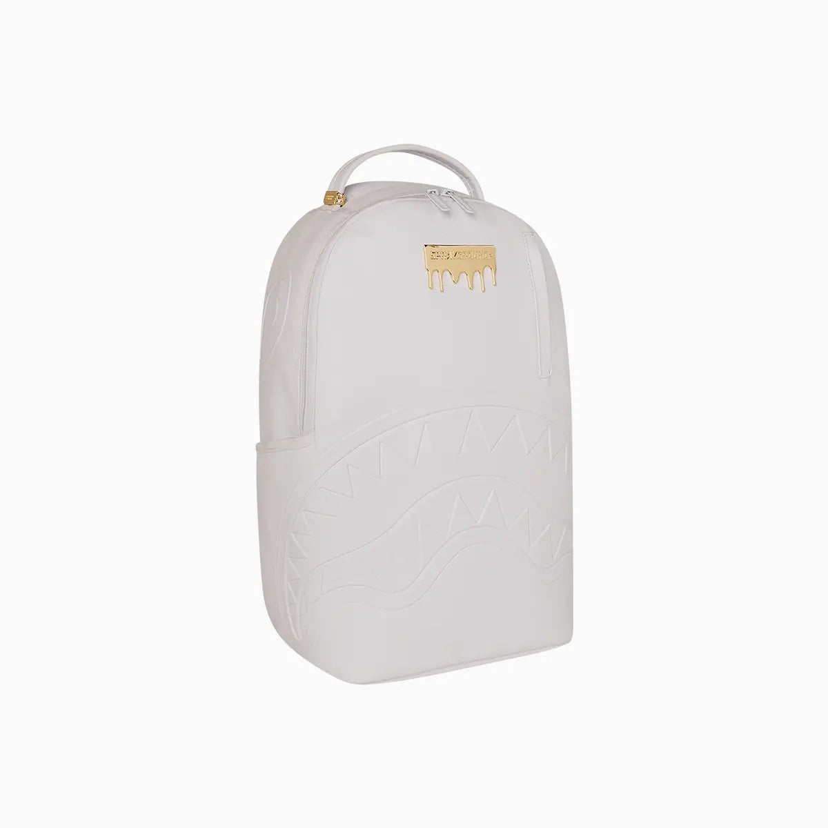 Gold Brick Luxe White Backpack
