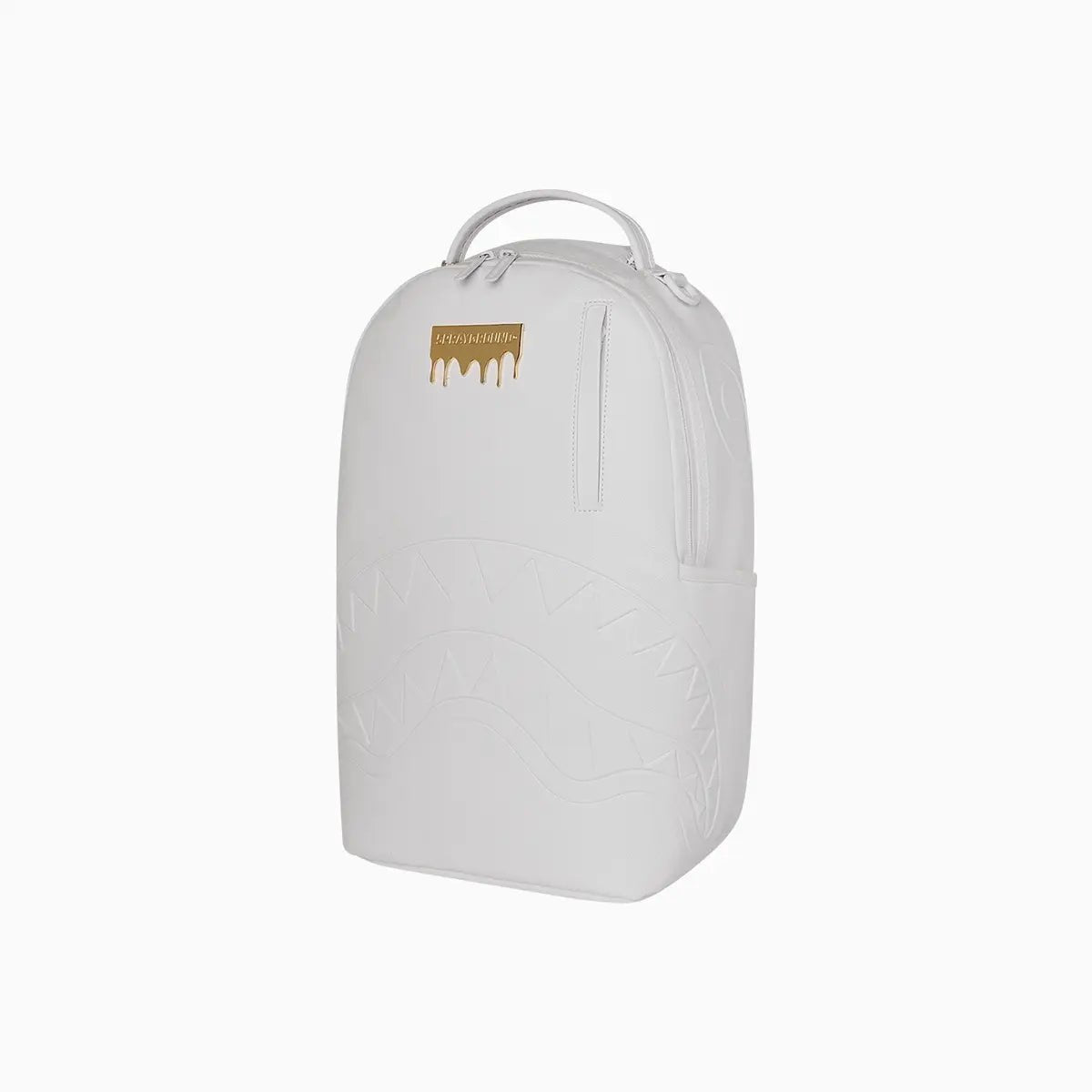 Gold Brick Luxe White Backpack Sprayground - Tops and Bottoms USA