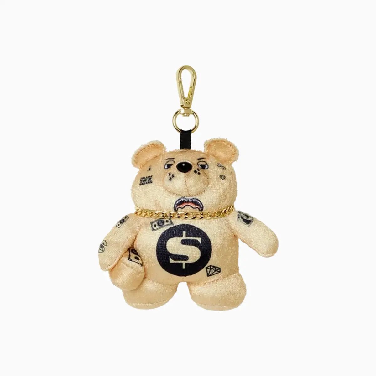 Goldrush Bear Keychain Sprayground - Tops and Bottoms USA