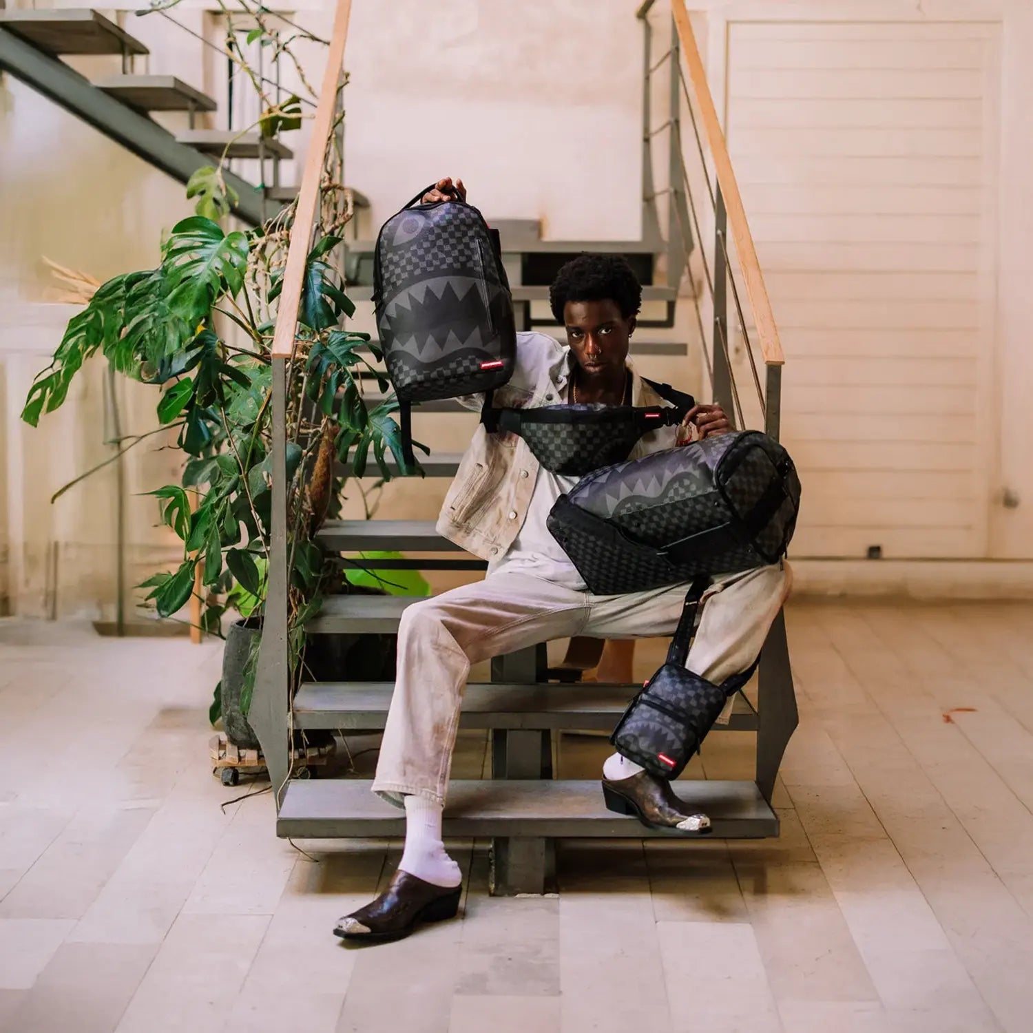 sprayground-hangover-drip-check-backpack-b6777