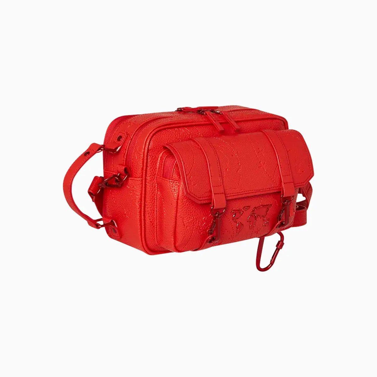 James Global Red Crossbody Sprayground - Tops and Bottoms USA