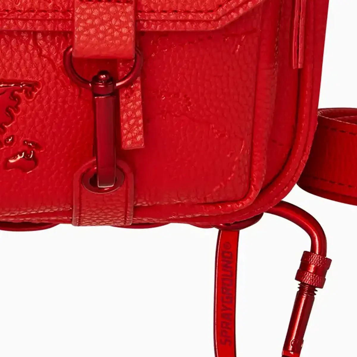 James Global Red Crossbody Sprayground - Tops and Bottoms USA