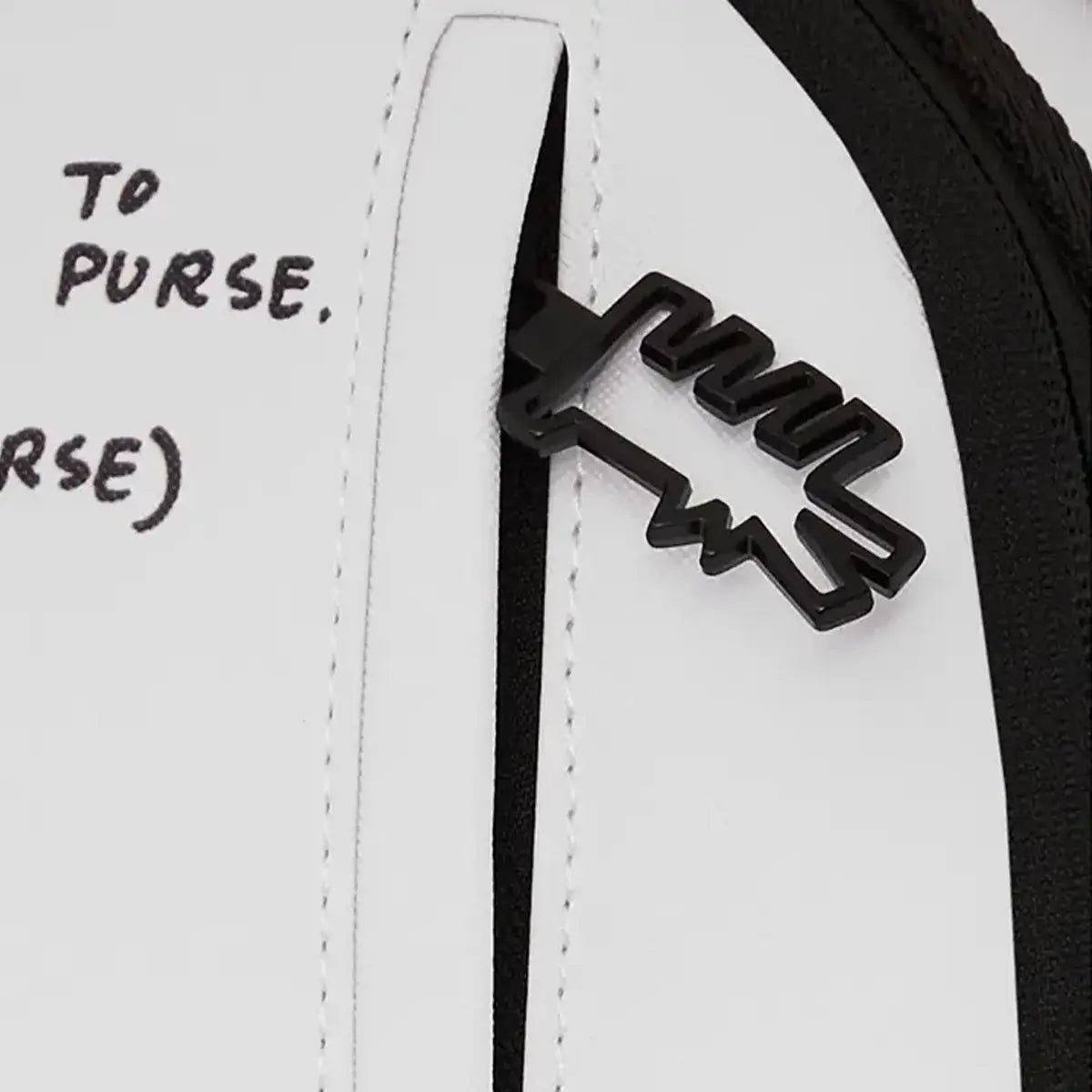 Keith Haring Embossed Shark Handbag Print Backpack