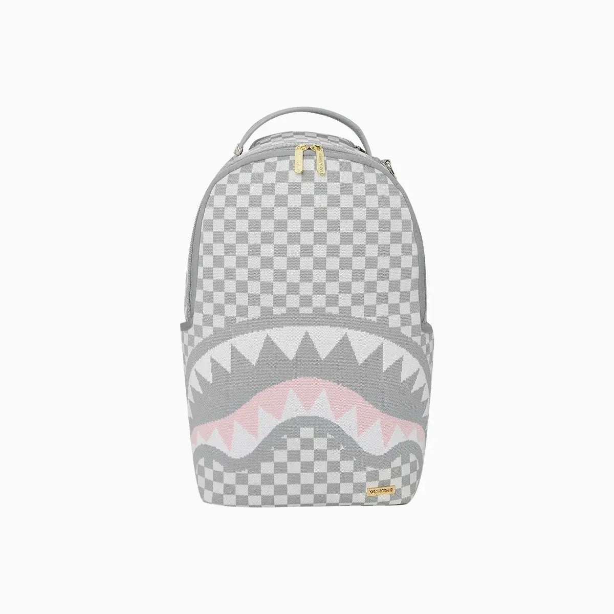 Sprayground White Backpack with Shark Motif Sprayground Shark Poetry Dlxsv Leather Backpack Zippered  main image 3