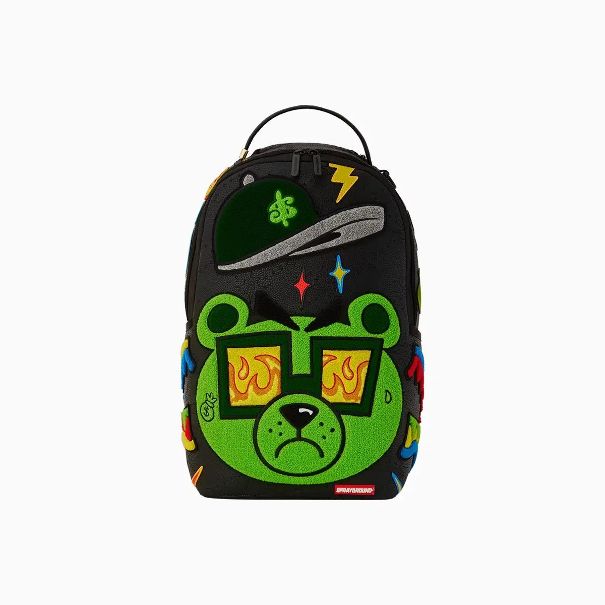 sprayground-money-bear-mind-over-matter-dlxsv-backpack-b5705-blkgrn