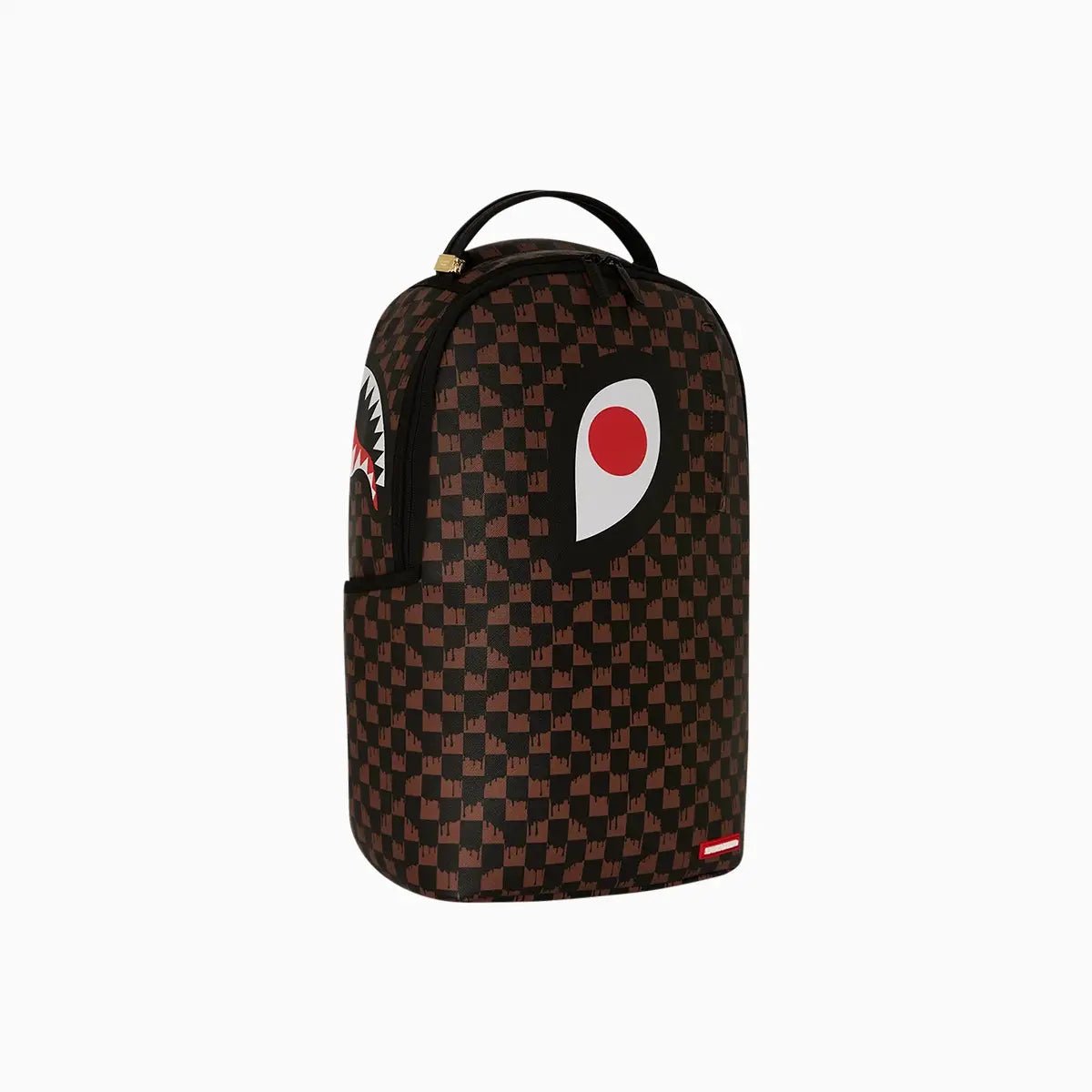One Eye Brown Check Backpack Sprayground - Tops and Bottoms USA