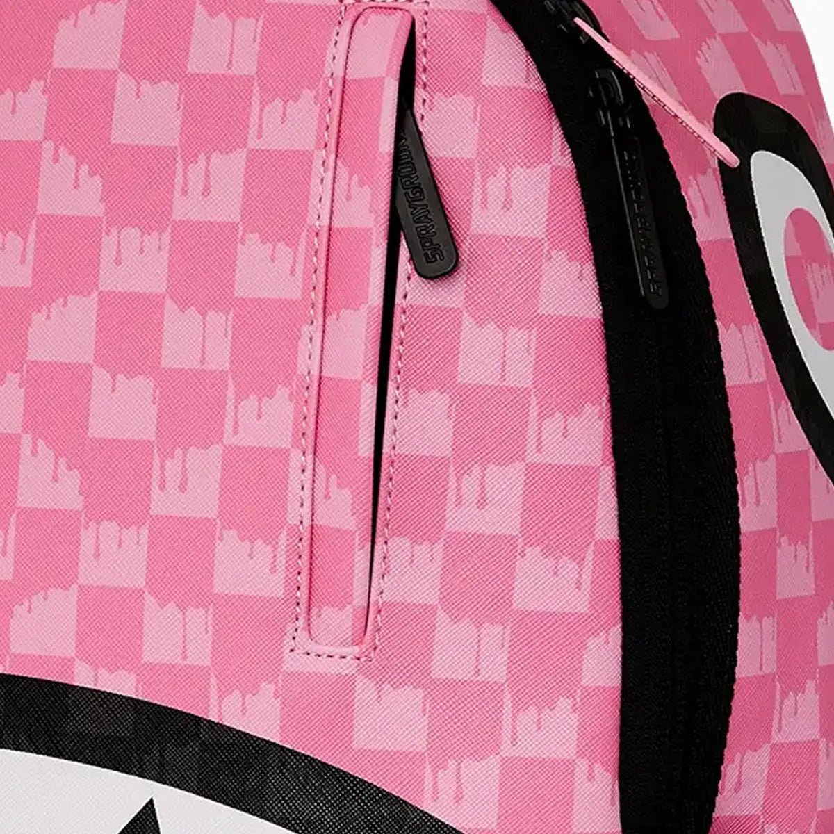 Pink And Black Drip Check Dlxsv Backpack Sprayground - Tops and Bottoms USA