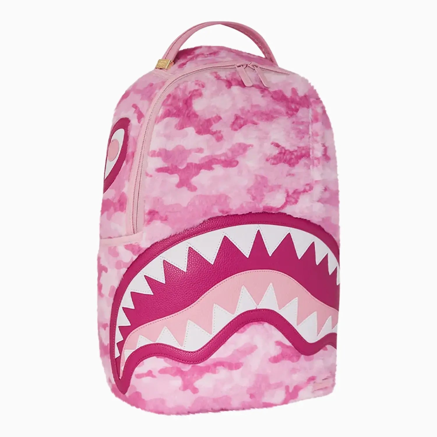 Pink Camo Faux Fur DLXSV Backpack