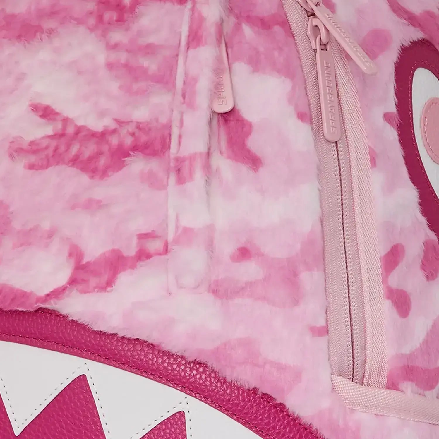 Pink Camo Faux Fur DLXSV Backpack