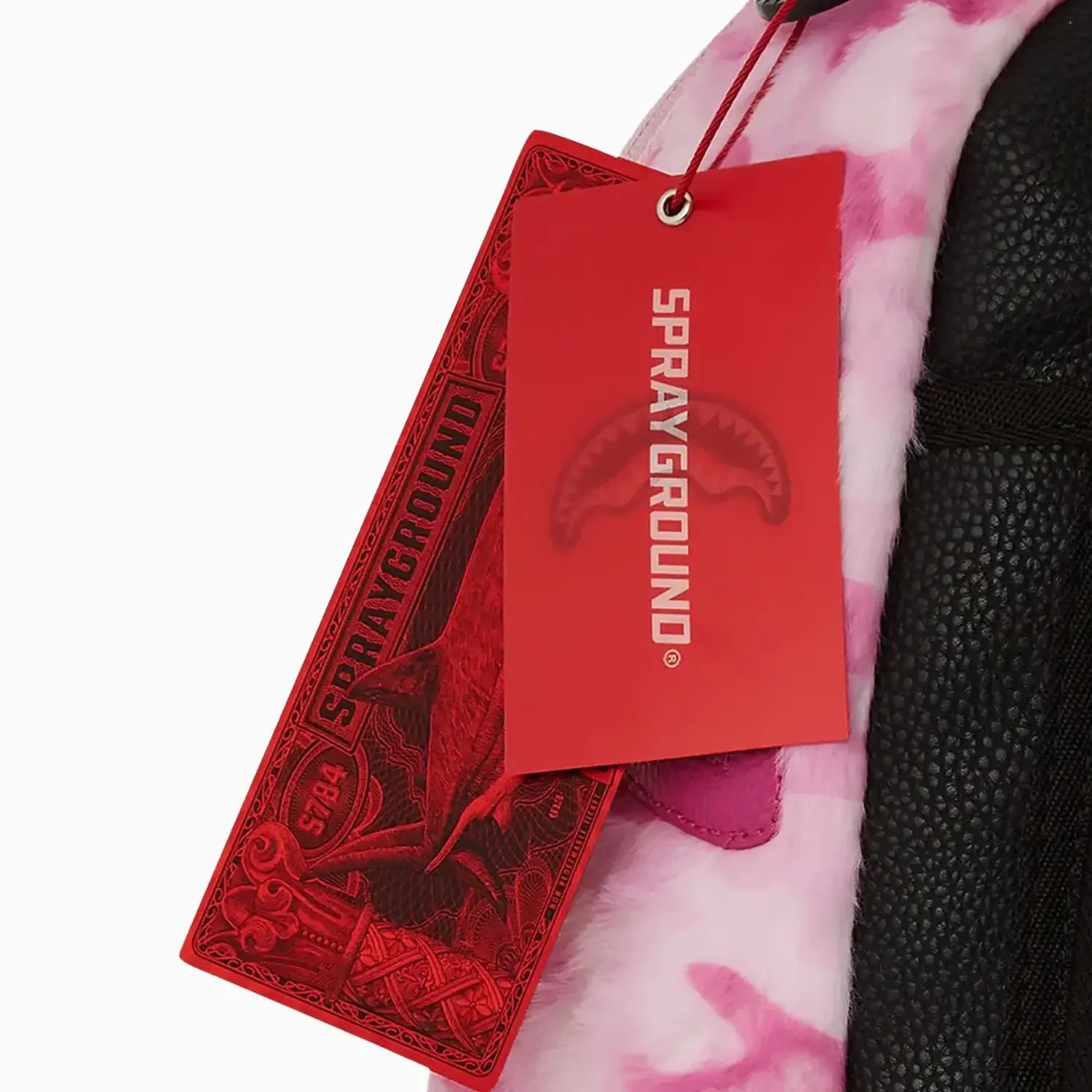 Pink Camo Faux Fur DLXSV Backpack