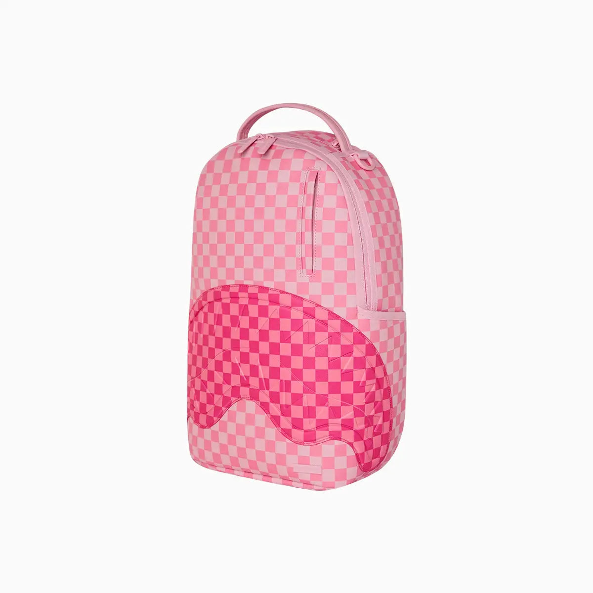 Pink Sharks In Paris Patch Backpack