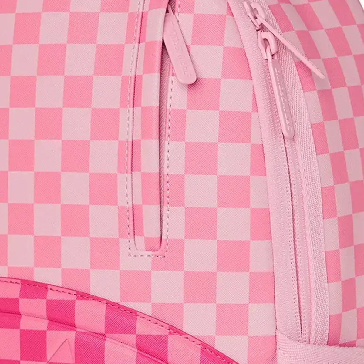 Pink Sharks In Paris Patch Backpack Sprayground - Tops and Bottoms USA