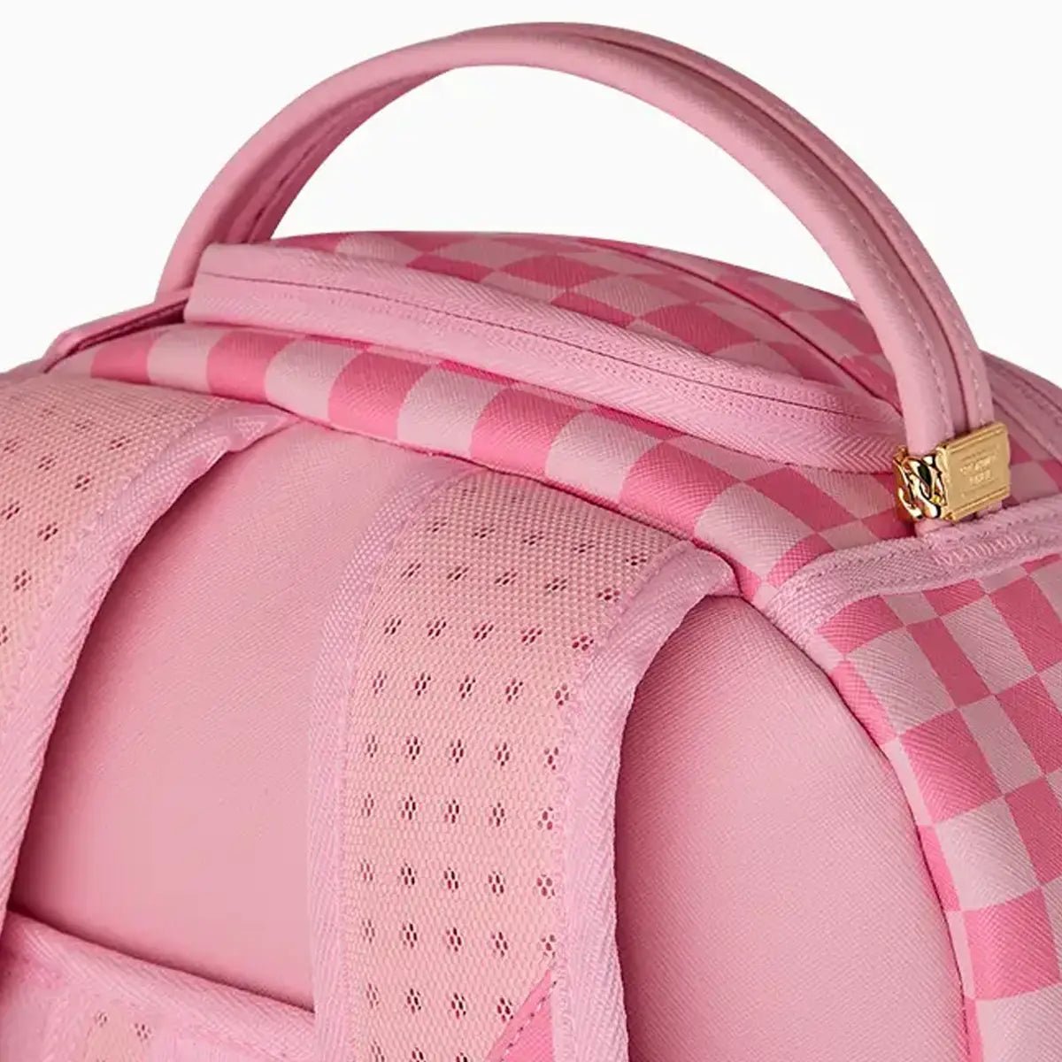Pink Sharks In Paris Patch Backpack Sprayground - Tops and Bottoms USA