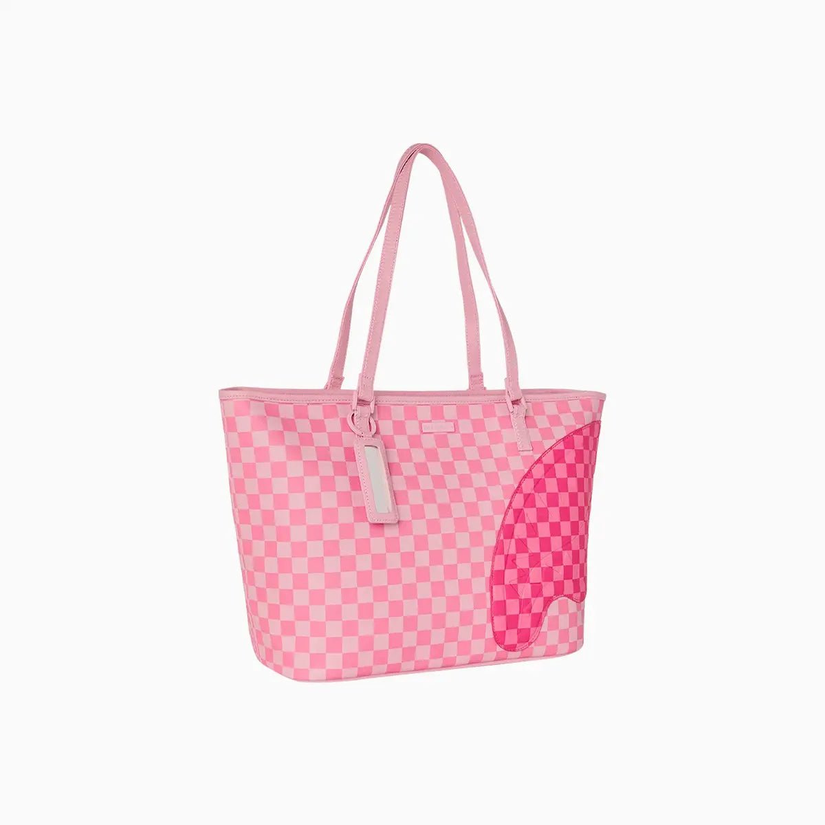 Pink Sharks In Paris Patch Tote Bag Sprayground - Tops and Bottoms USA