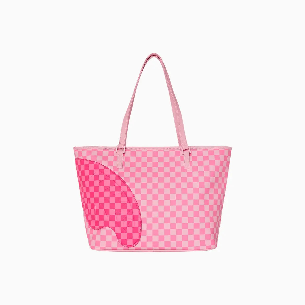 Pink Sharks In Paris Patch Tote Bag