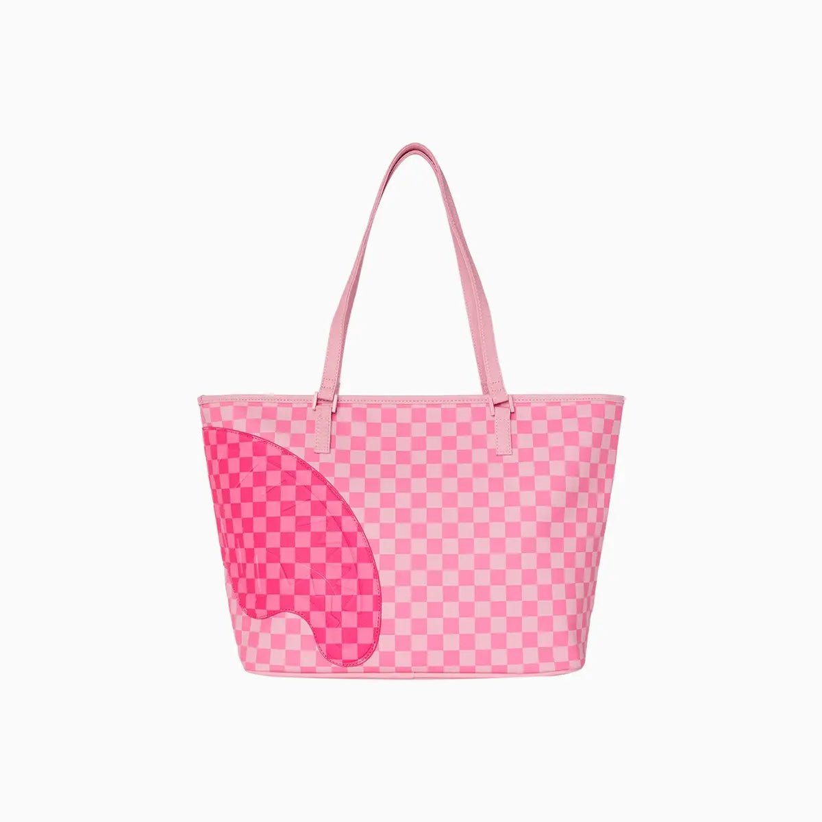 Pink Sharks In Paris Patch Tote Bag Sprayground - Tops and Bottoms USA