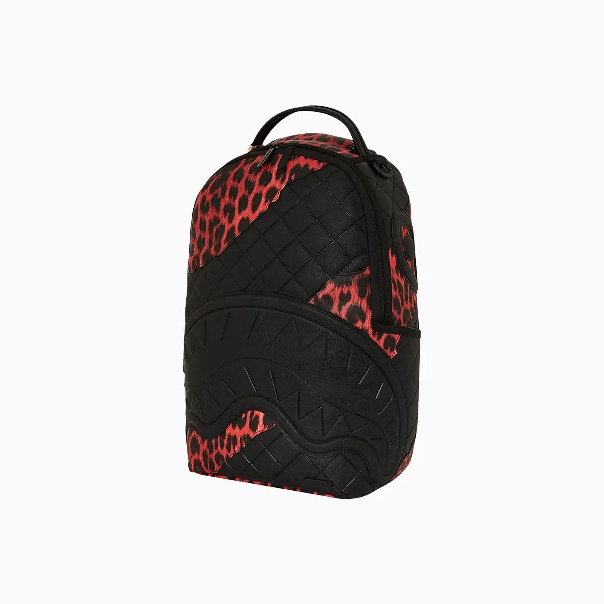 Red Leopard Puffer Dlx Backpack Sprayground - Tops and Bottoms USA