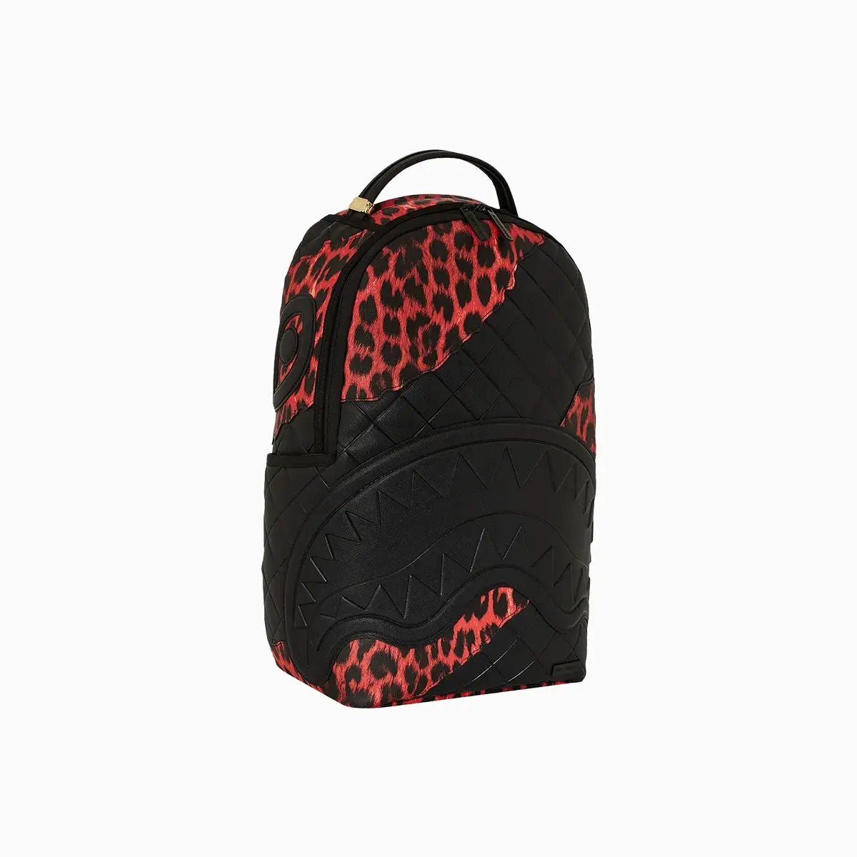 Red Leopard Puffer Dlx Backpack Sprayground - Tops and Bottoms USA