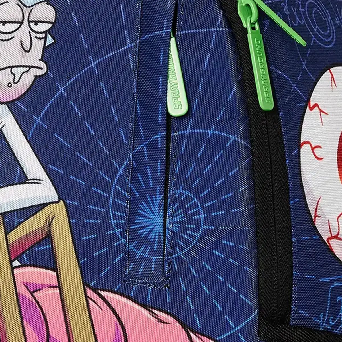 Rick And Morty Brain Shark Dlxr Backpack Sprayground - Tops and Bottoms USA