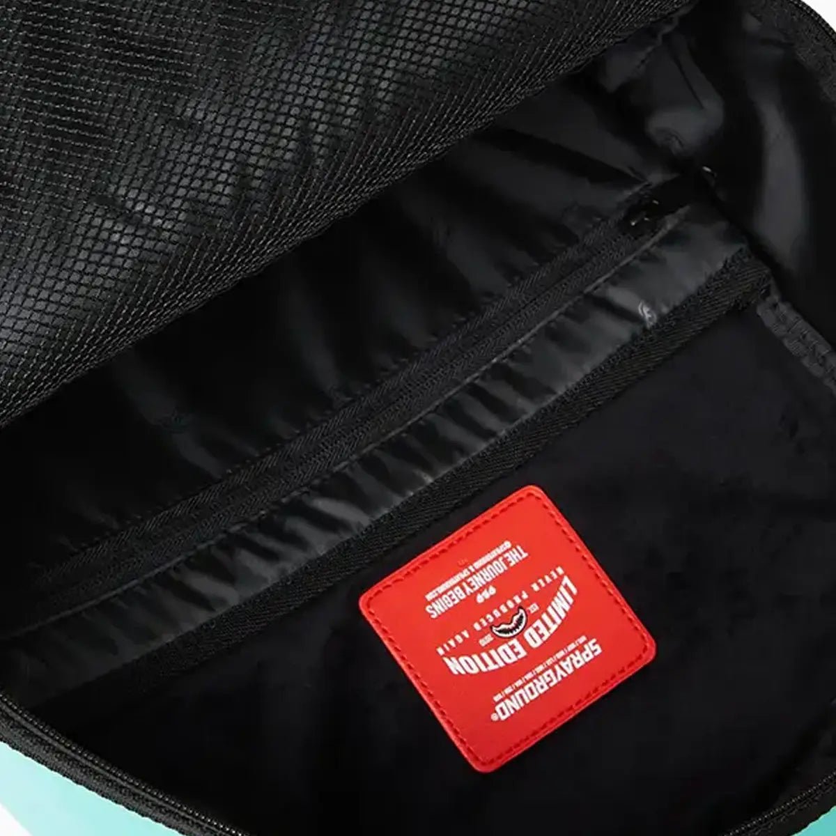 Shark Central Aqua Dlxsv Backpack Sprayground - Tops and Bottoms USA