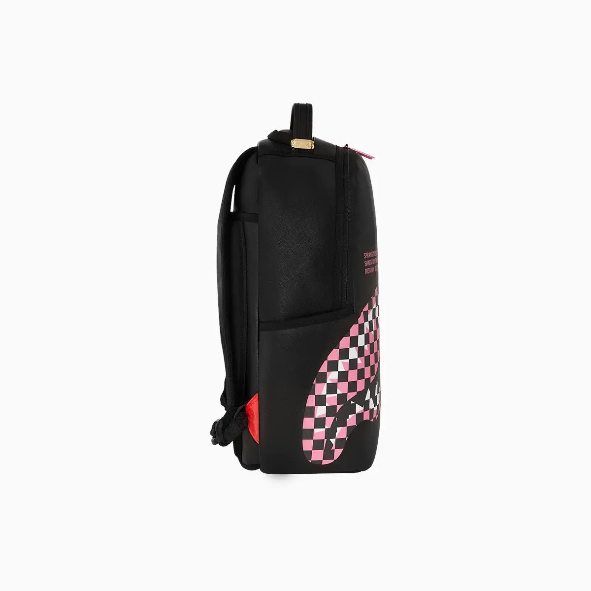 Shark Central Breakup Check Sorbet Grey Backpack Sprayground - Tops and Bottoms USA