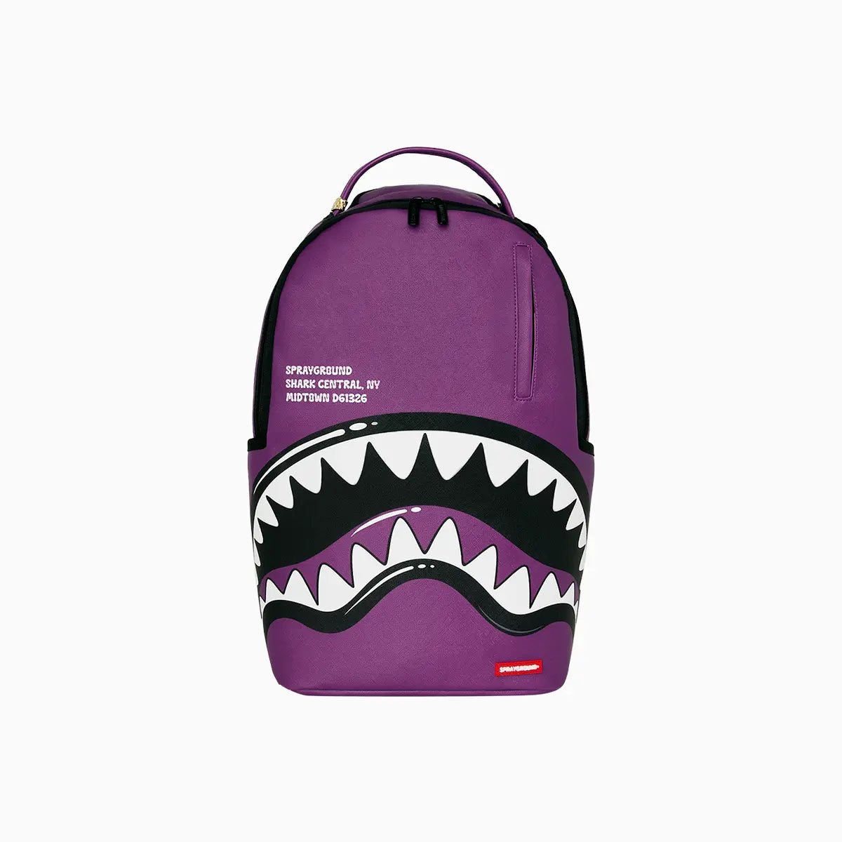 Shark Central Bubble Shark Purple Backpack Sprayground - Tops and Bottoms USA