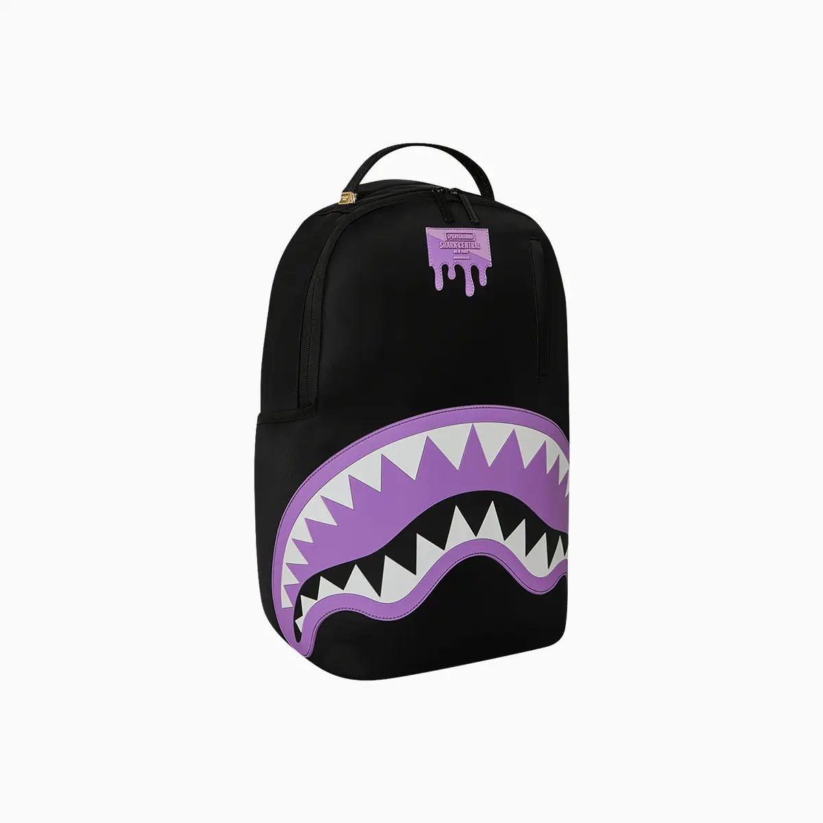 Shark Central Passport Purple Backpack Sprayground - Tops and Bottoms USA