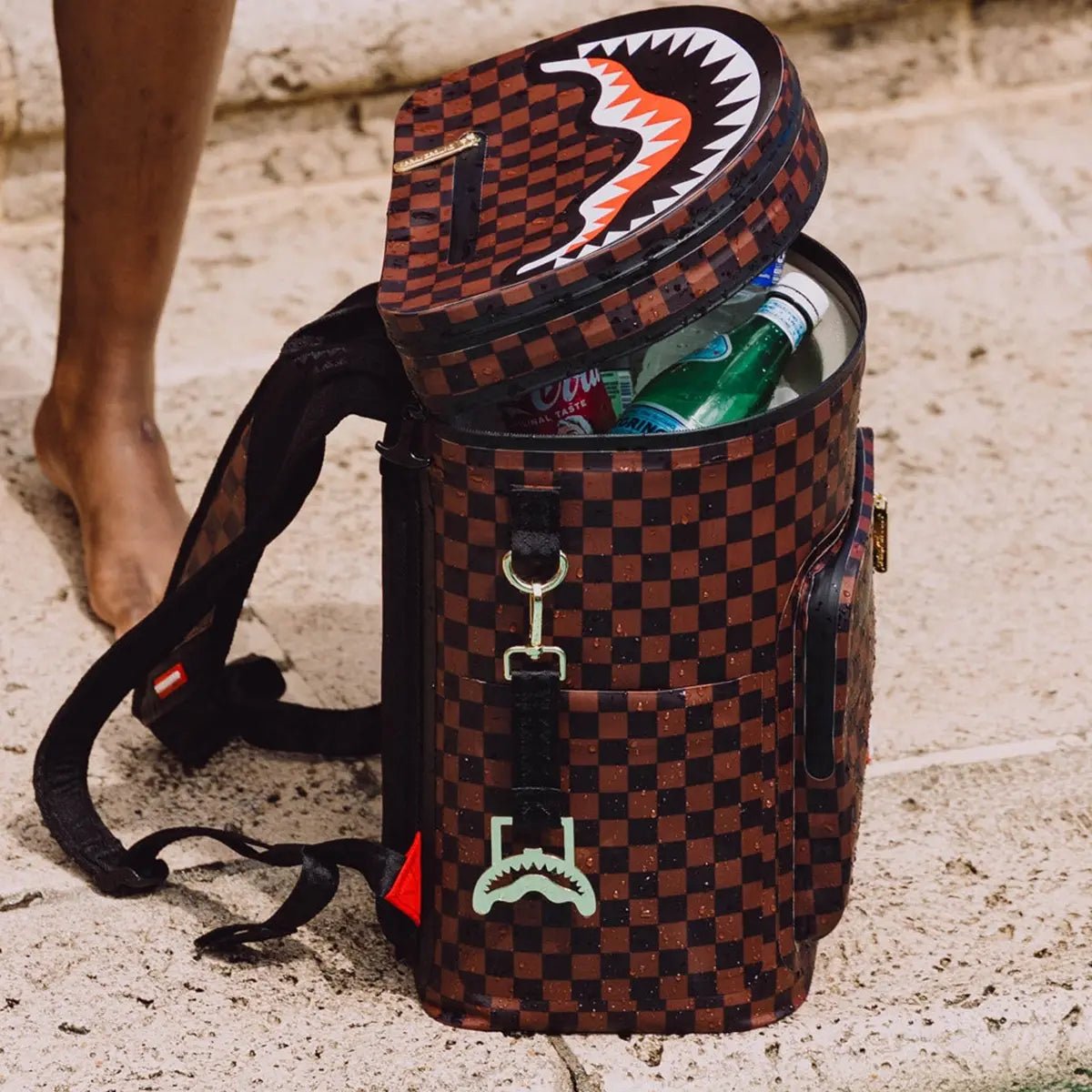 Sharks In Paris Cooler Backpack Sprayground - Tops and Bottoms USA