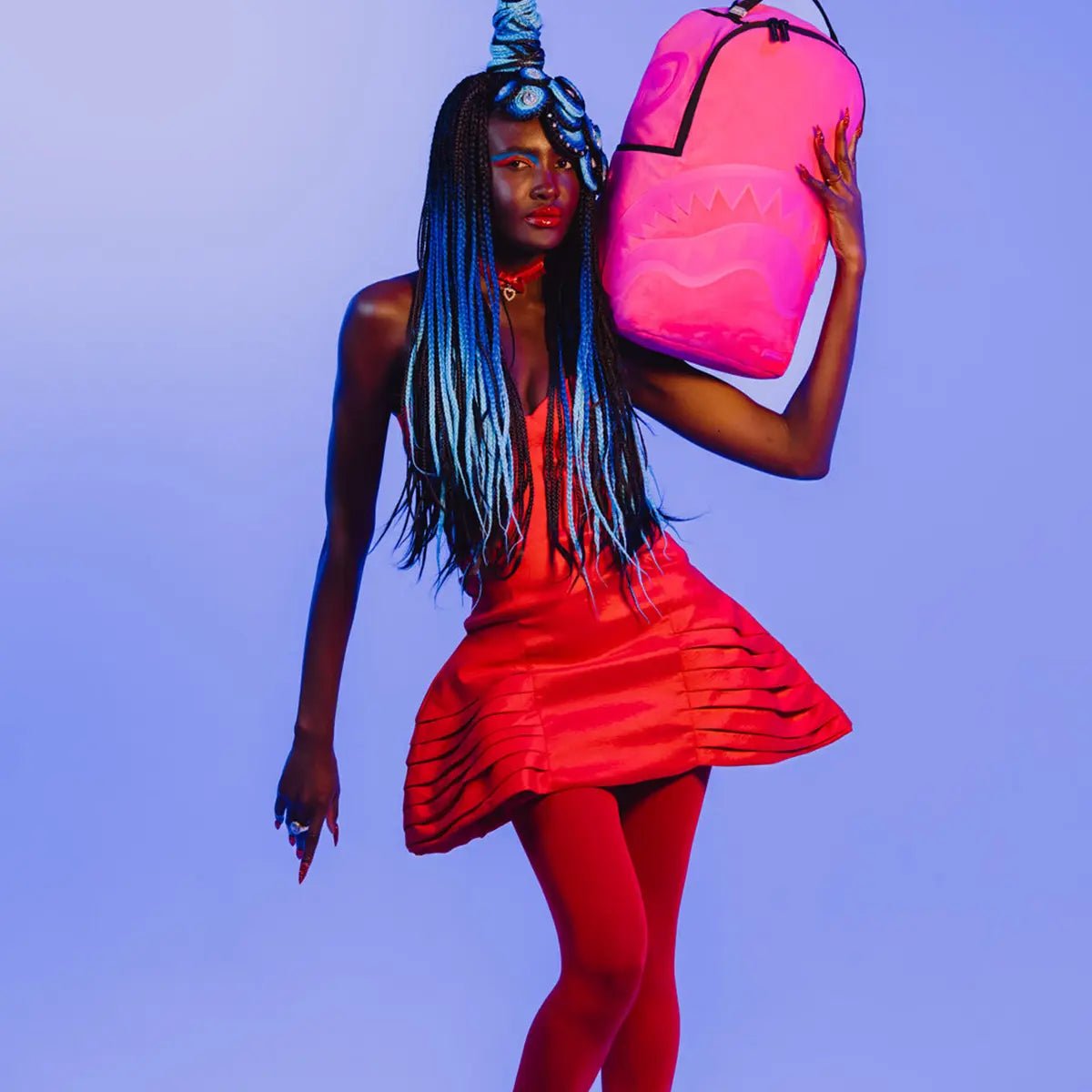 Shinobi Sharks In Paris Backpack (Hot Pink) Sprayground - Tops and Bottoms USA
