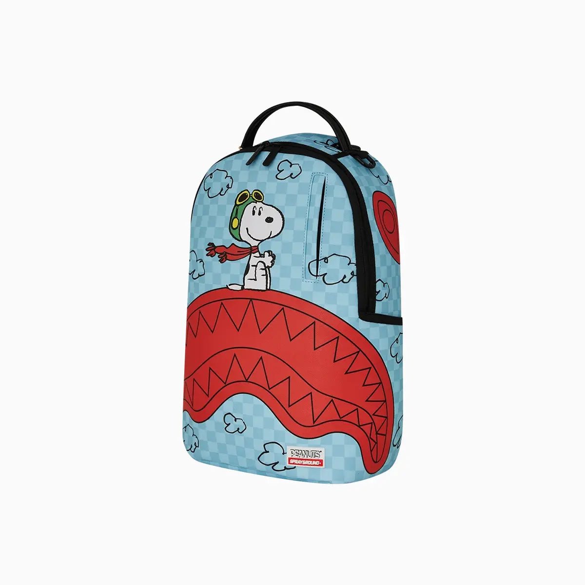 Snoopy Pilot Shark Dlxsv Backpack Sprayground - Tops and Bottoms USA