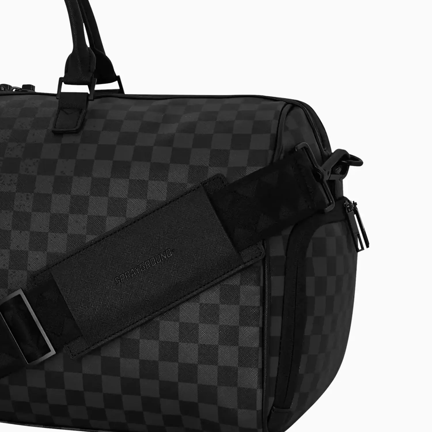 sprayground-spritz-grey-check-duffle-d6860