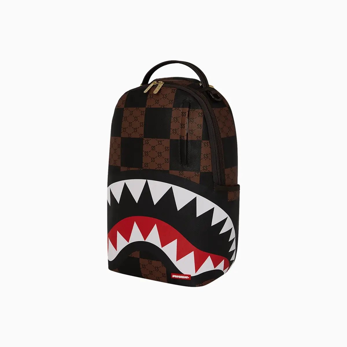 That Big Check Shark Backpack Sprayground - Tops and Bottoms USA