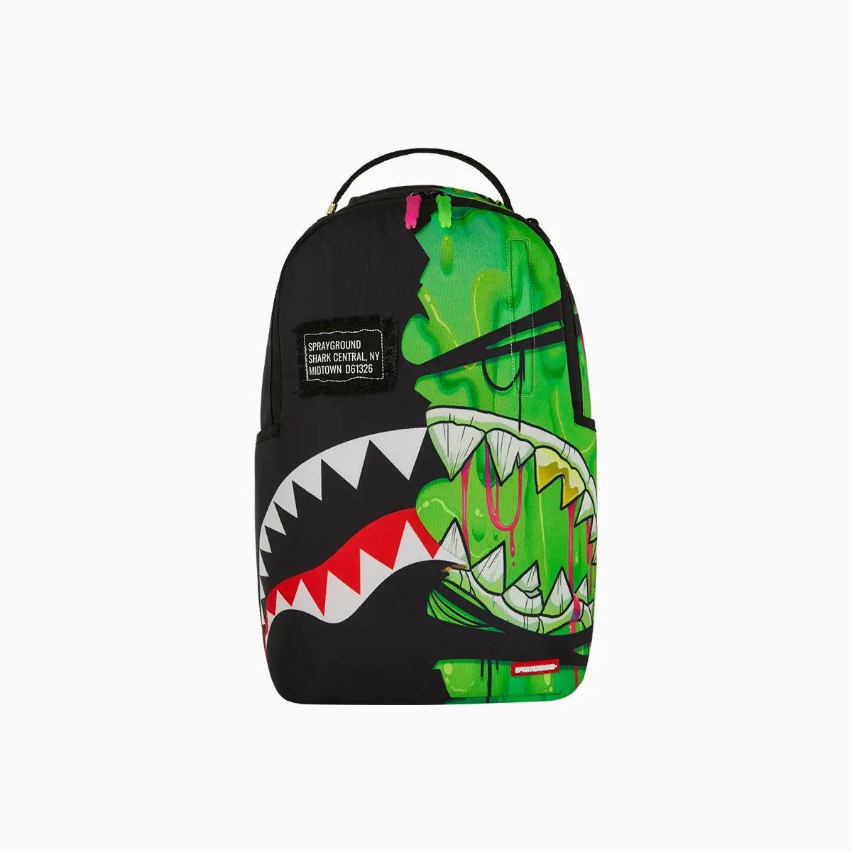 Zombie Ooze Shark Central Backpack Sprayground - Tops and Bottoms USA