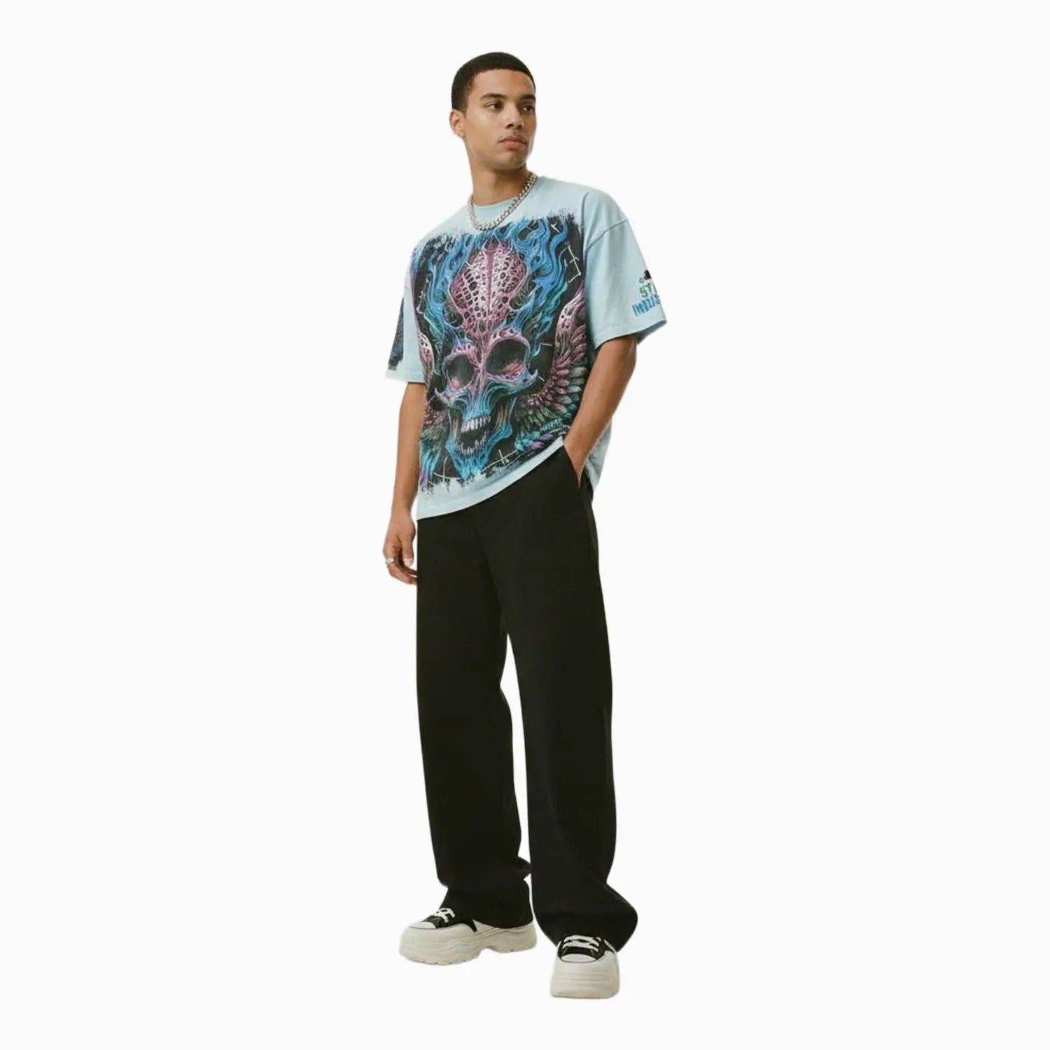Men's Burning Skull T-Shirt