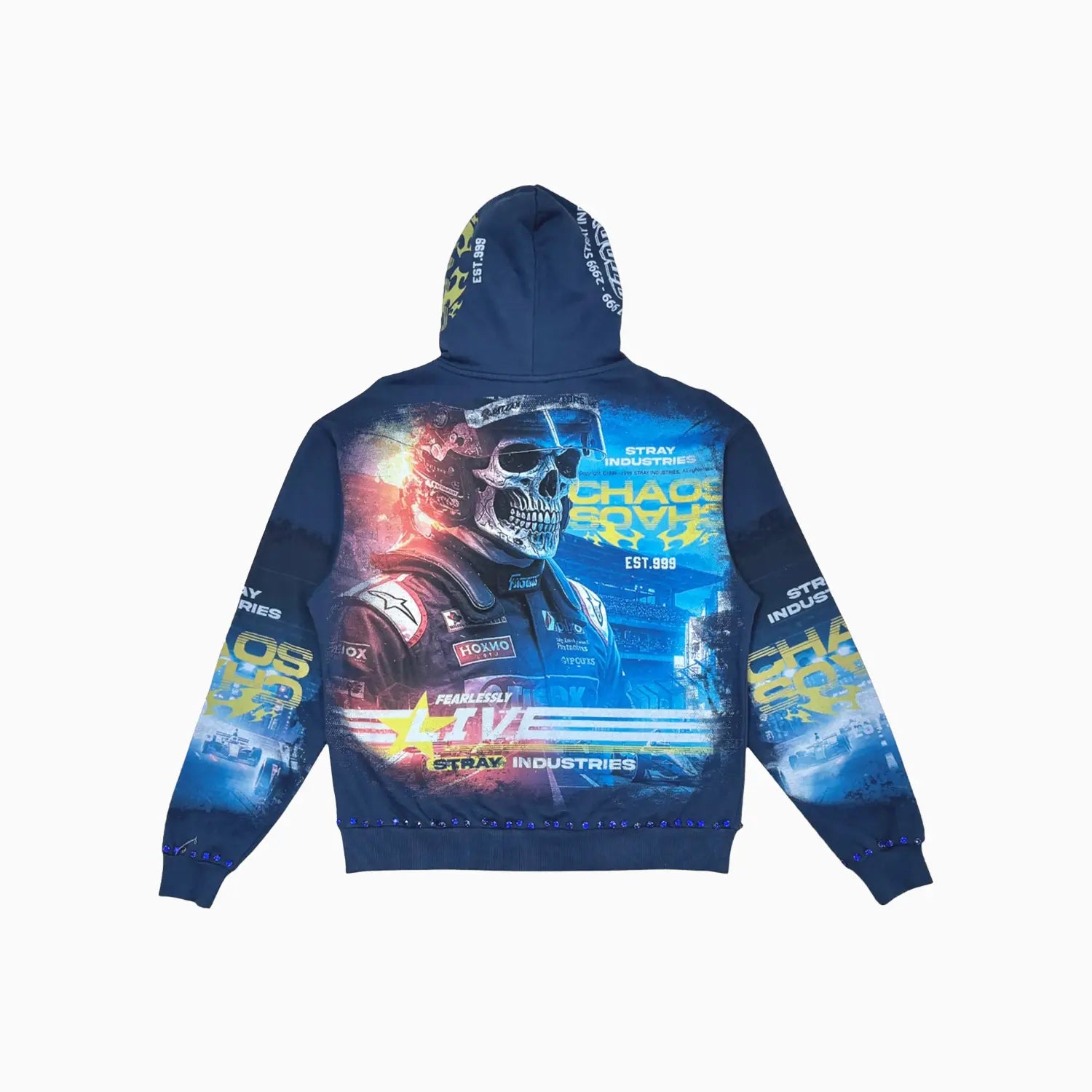 Men's Fearless Racer Graphic Hoodie Stray - Tops and Bottoms USA