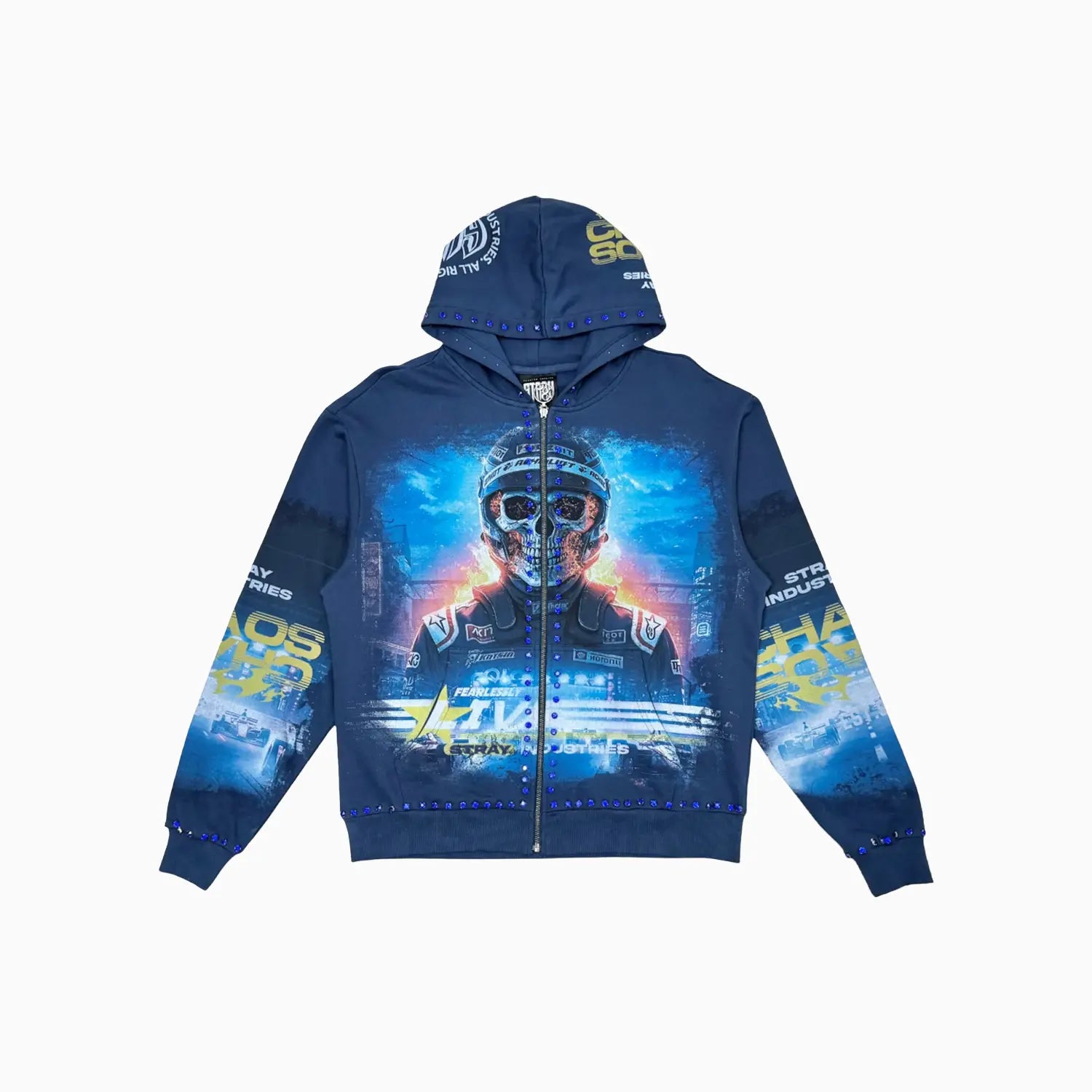 Men's Fearless Racer Graphic Hoodie Stray - Tops and Bottoms USA