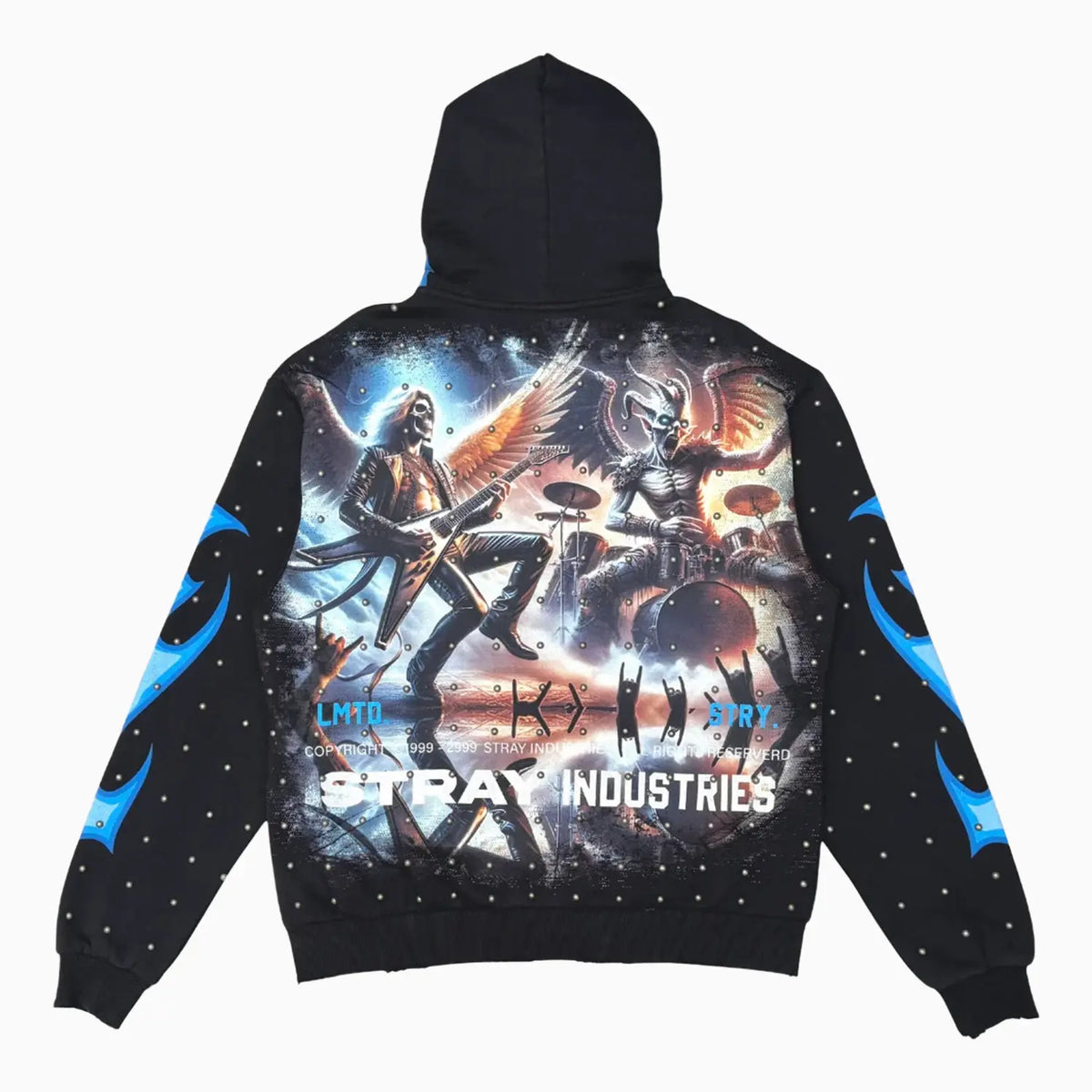 Men's Rockstar Mummy Full Zip Hoodie Stray - Tops and Bottoms USA