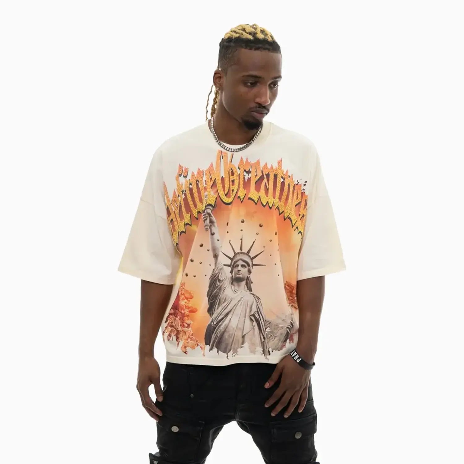 Men's Stand Proud Gothic Street Graphic T-Shirt Stray - Tops and Bottoms USA