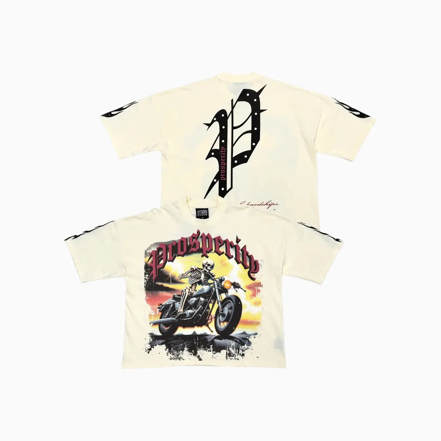 Men's Through Hardships To The Stars Drop Shoulders T-Shirt Stray - Tops and Bottoms USA