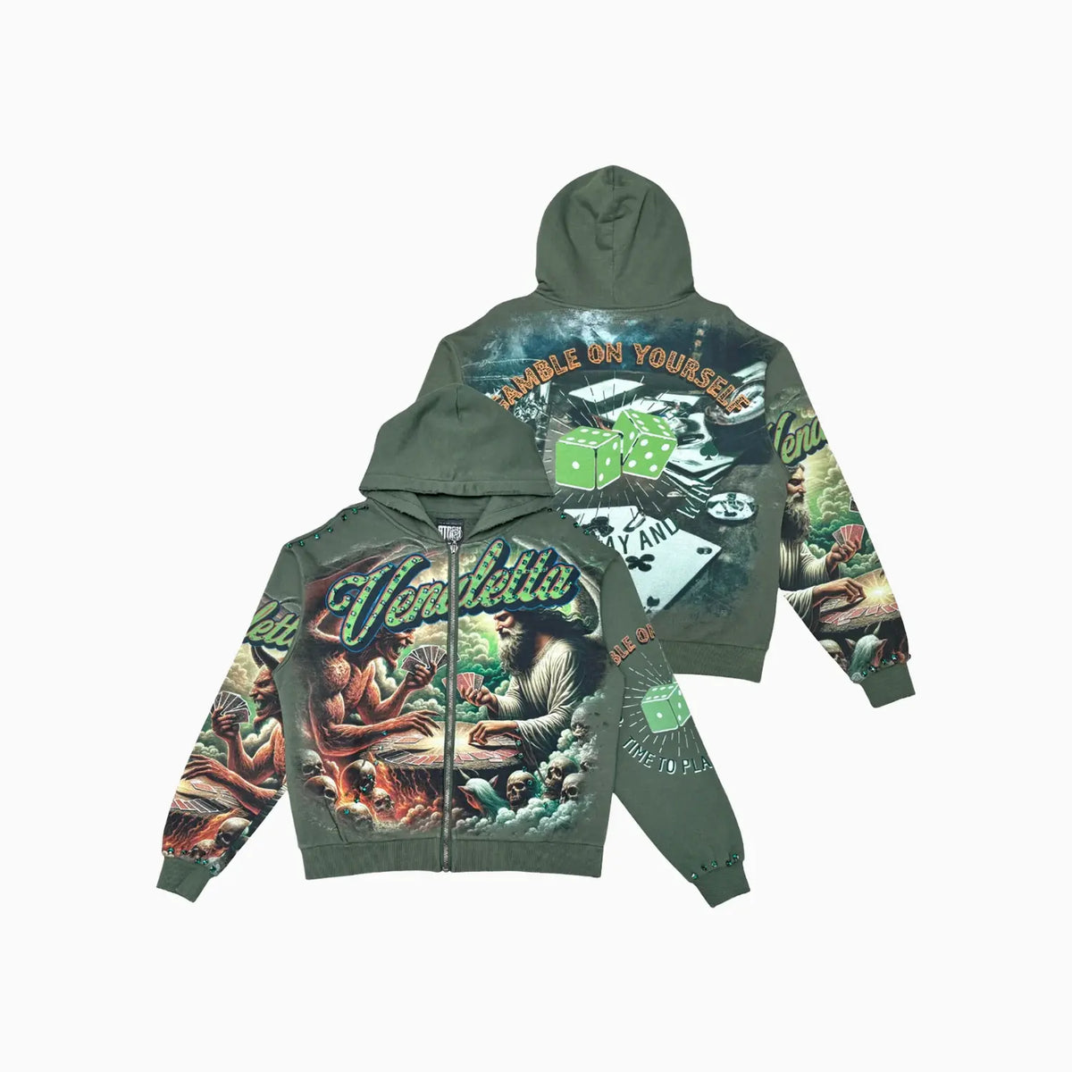 Men's Vendetta Full Zip Hoodie Stray - Tops and Bottoms USA