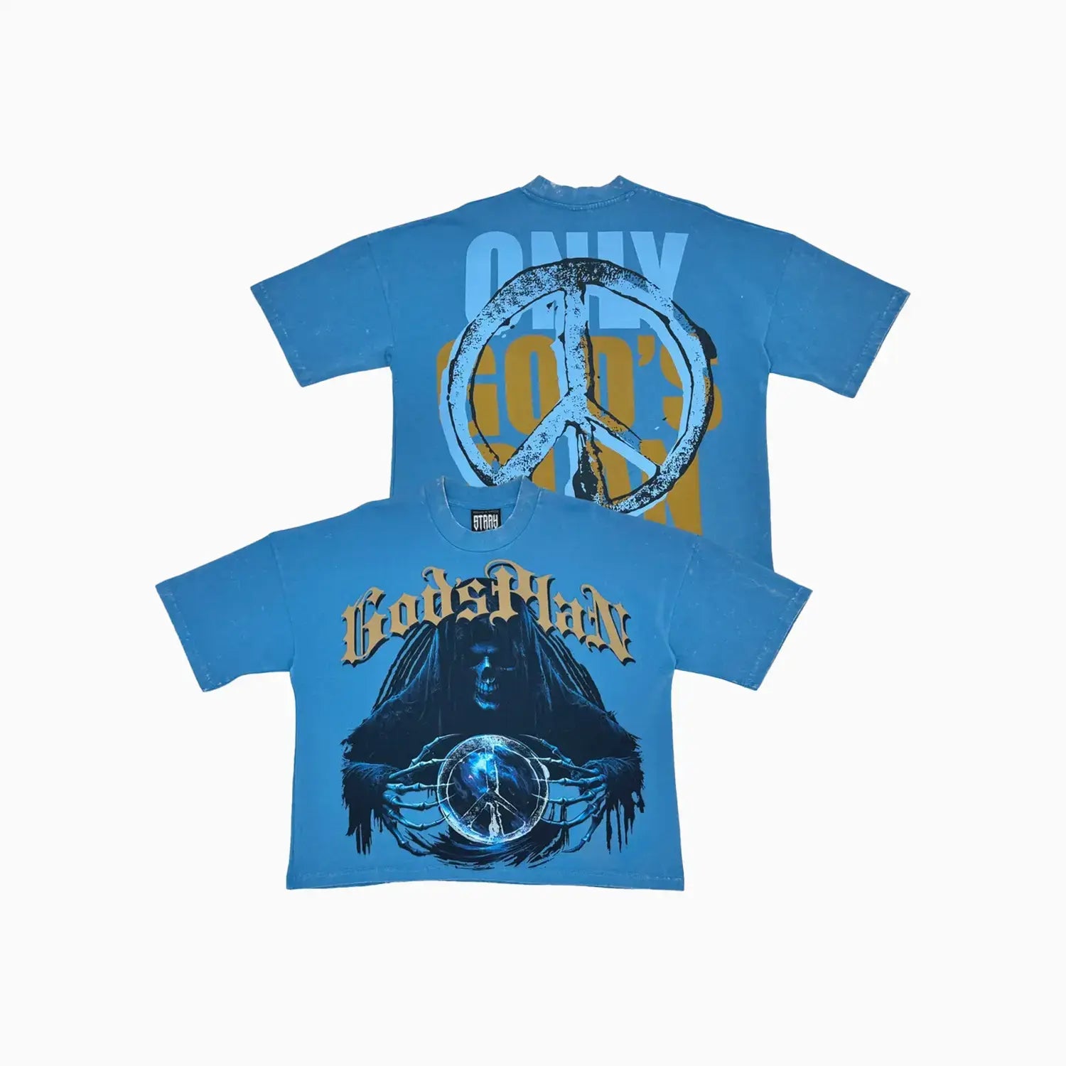 Men's Wide Crop Fit Drop Shoulders T-Shirt Stray - Tops and Bottoms USA
