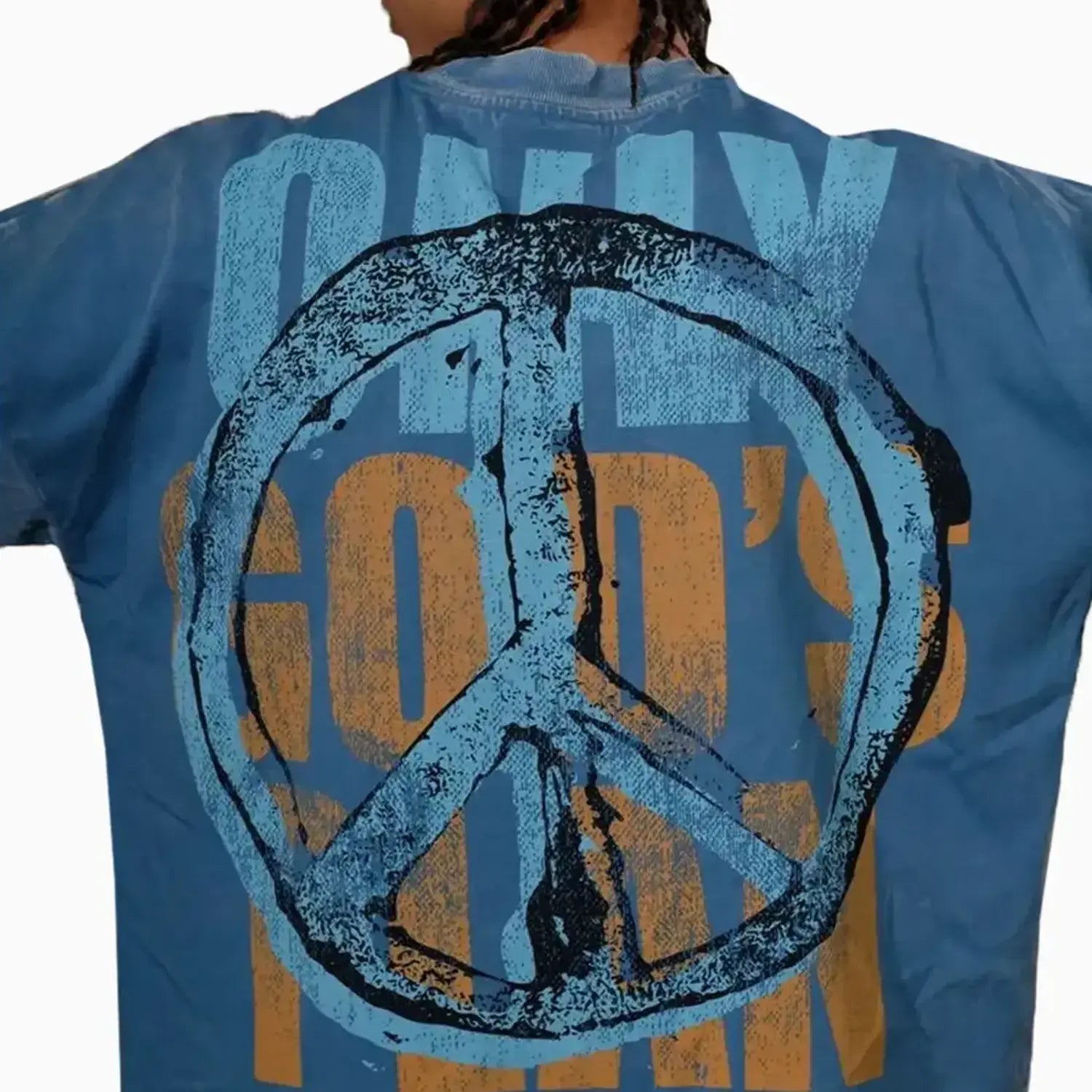 Men's Wide Crop Fit Drop Shoulders T-Shirt Stray - Tops and Bottoms USA