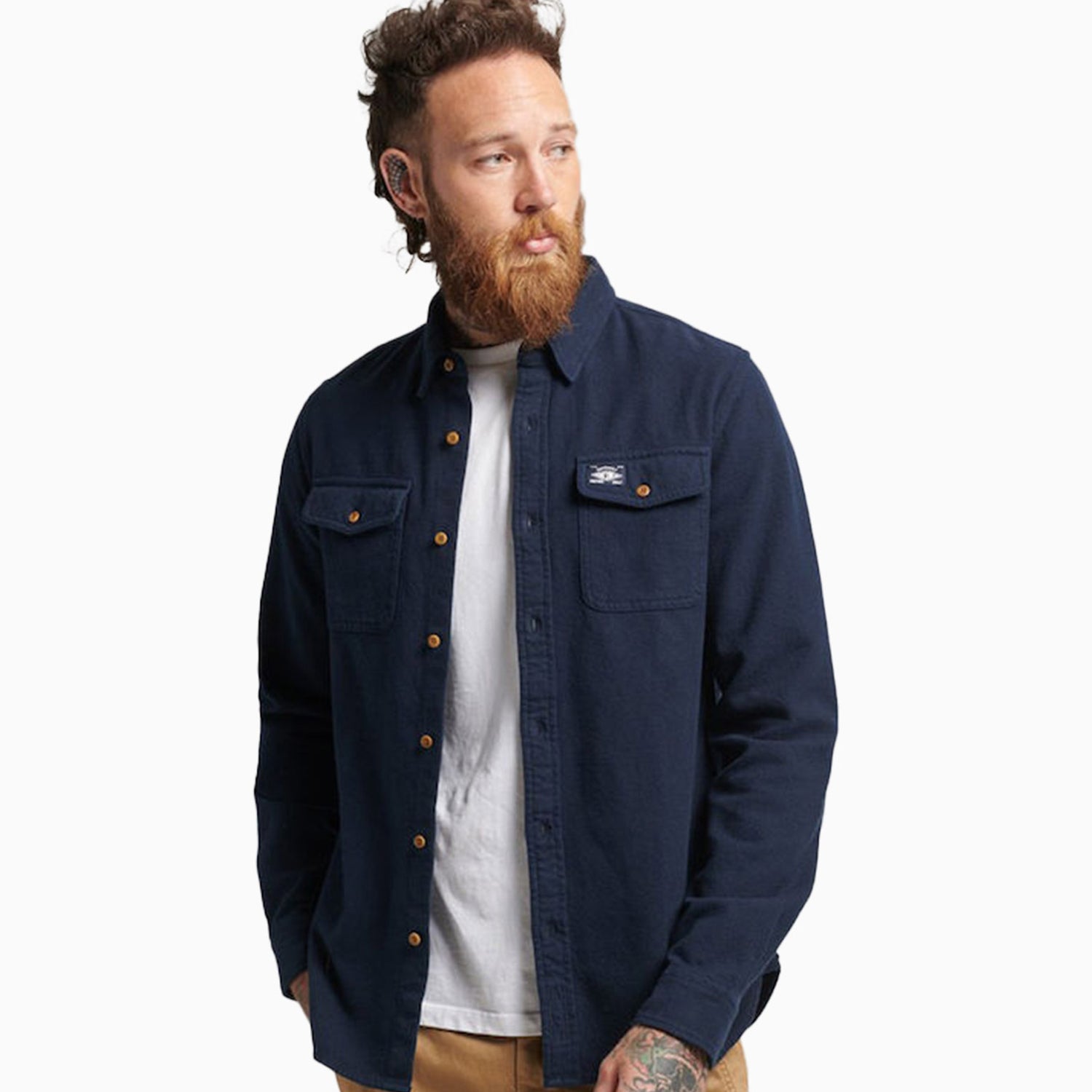 Superdry Men's Organic Cotton Trailsman Flannel Shirt