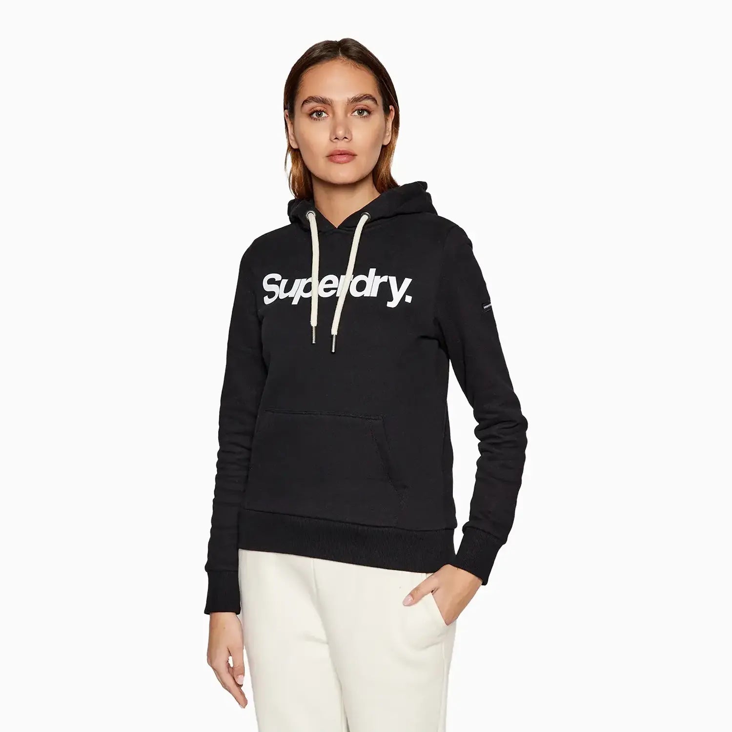 Sweat Capuche SuperDry Femme – Gris – Taille 14 – Pullover D'occasion