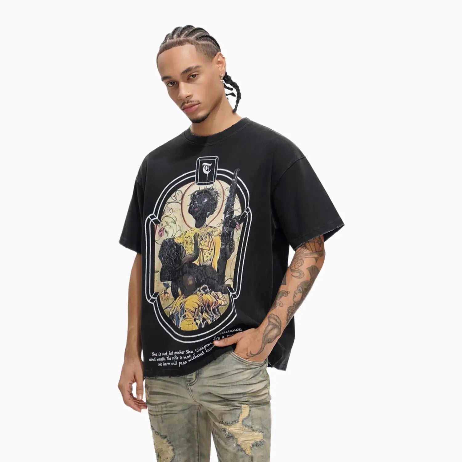 Men's JA'ZHYA DOPSON" Black T-Shirt