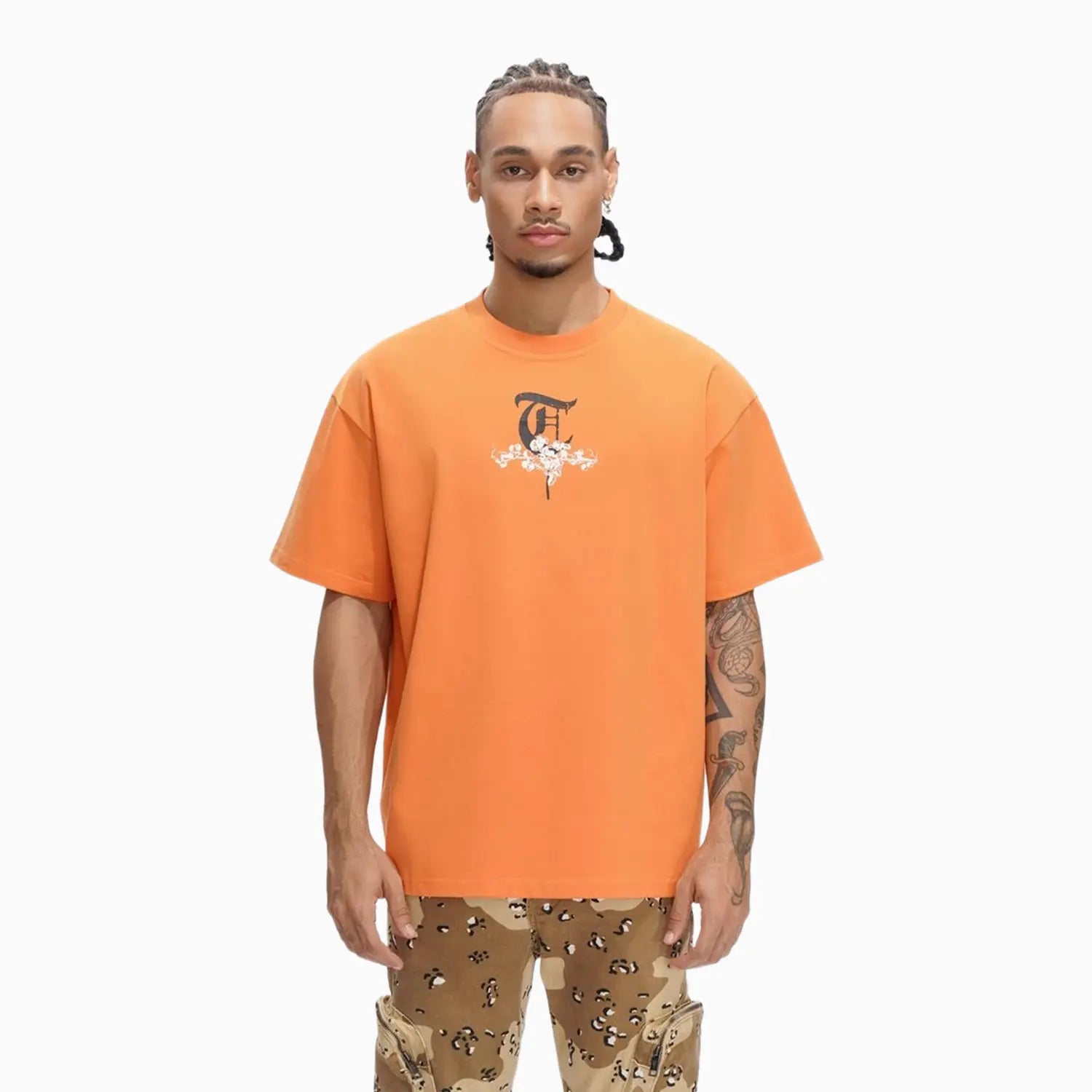 Men's Key To War Orange T-Shirt Trnchs - Tops and Bottoms USA