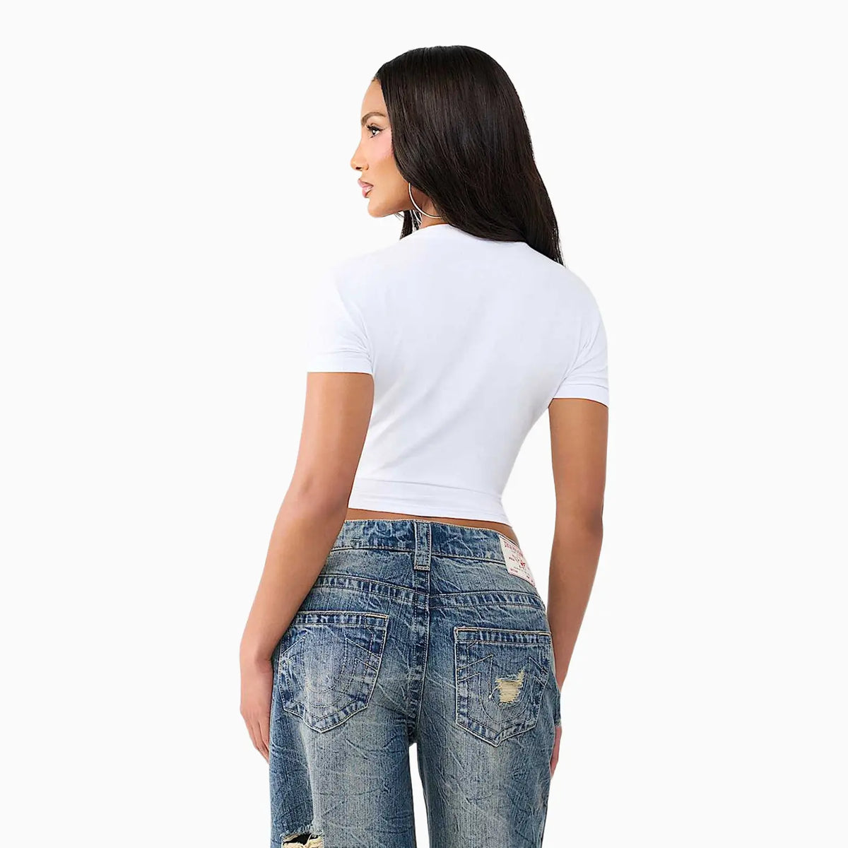 Women's Crystal Baby T-Shirt True Religion - Tops and Bottoms USA