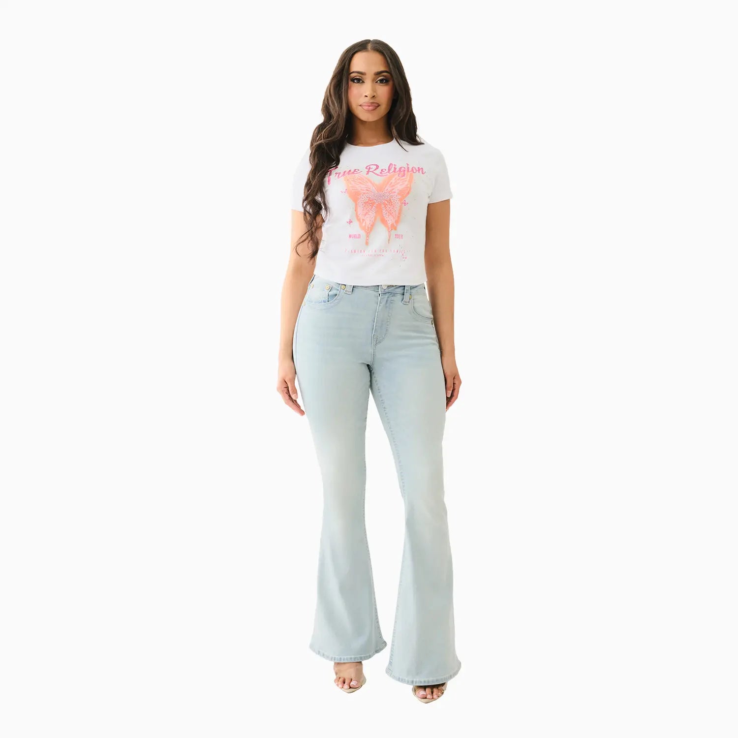 Women's Crystl Butterfly Baby T-Shirt True Religion - Tops and Bottoms USA