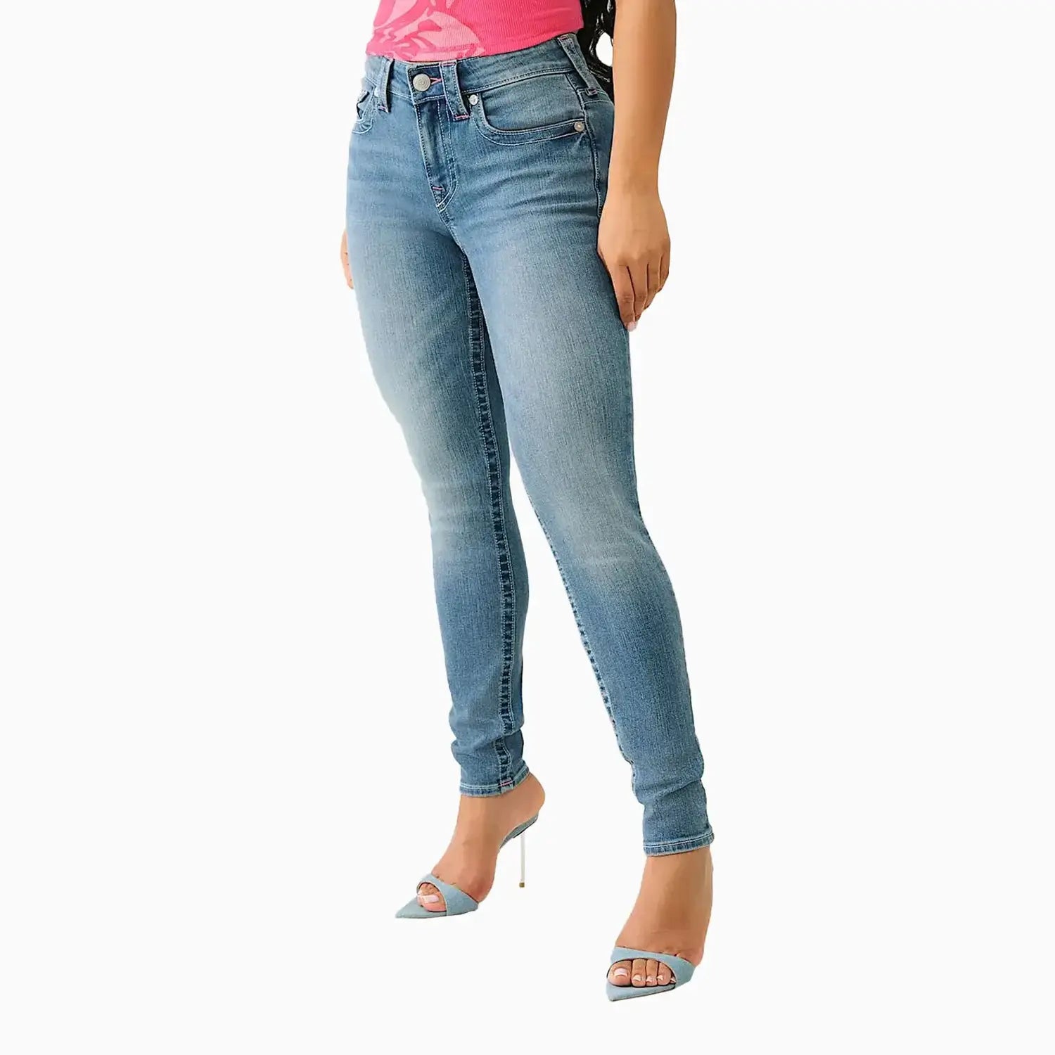 Women's Jennie ‘I Love True Religion’ Curvy Skinny Jean Pant True Religion - Tops and Bottoms USA