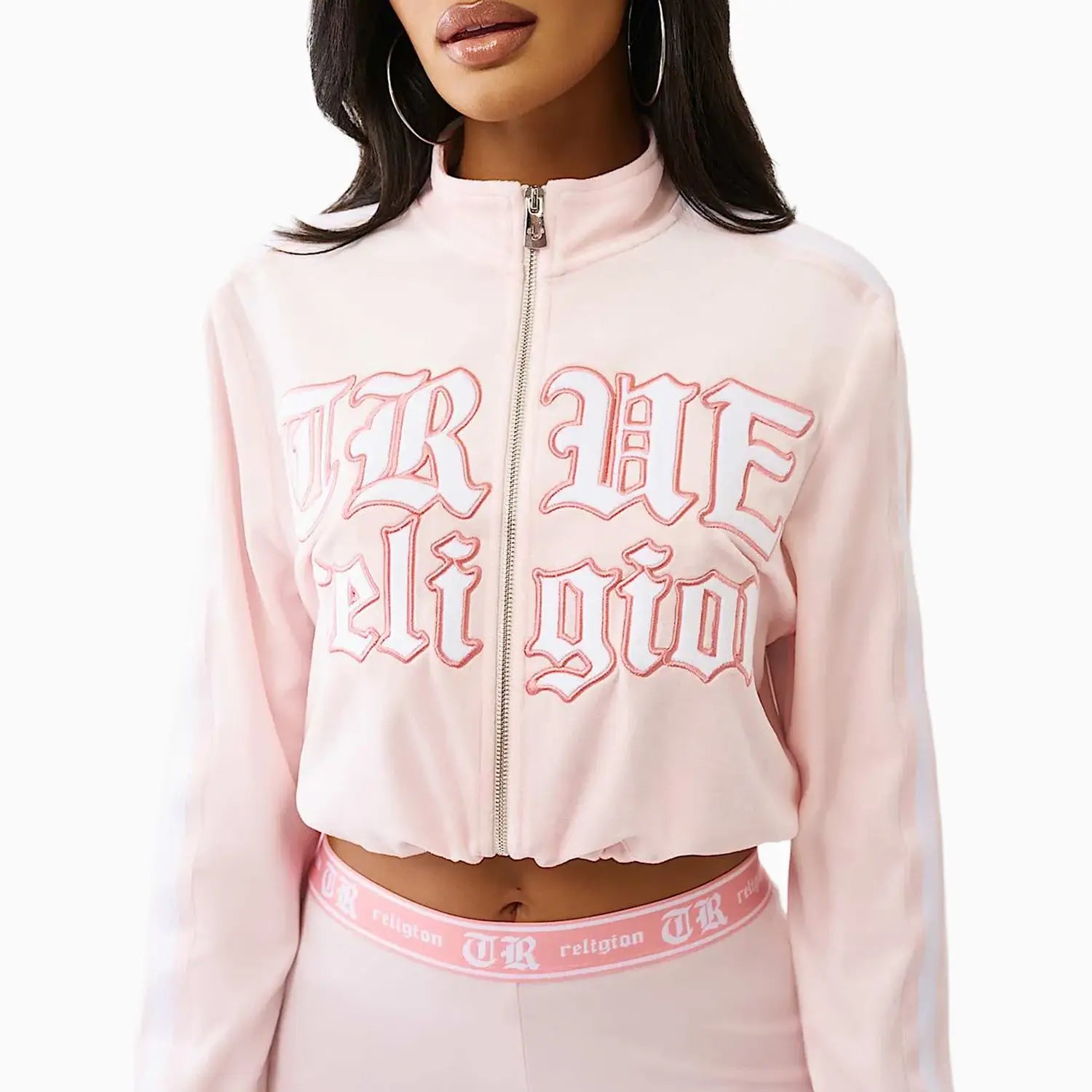 Women's Velour Bootcut and Cropped Outfit